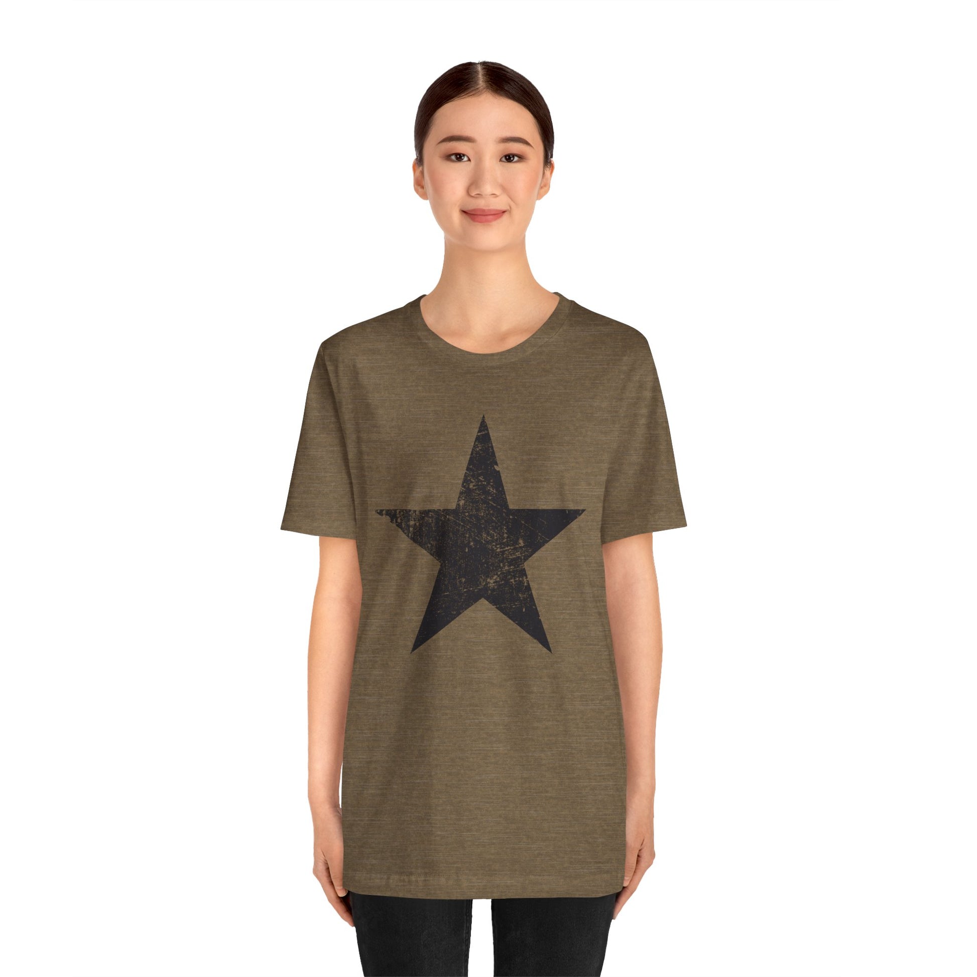 Black Distressed Star