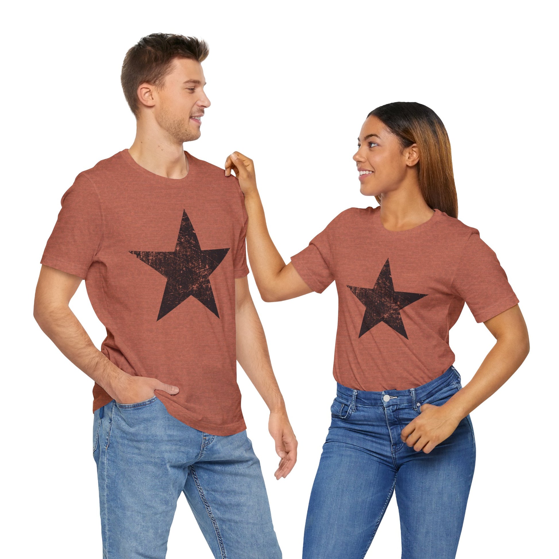 Black Distressed Star
