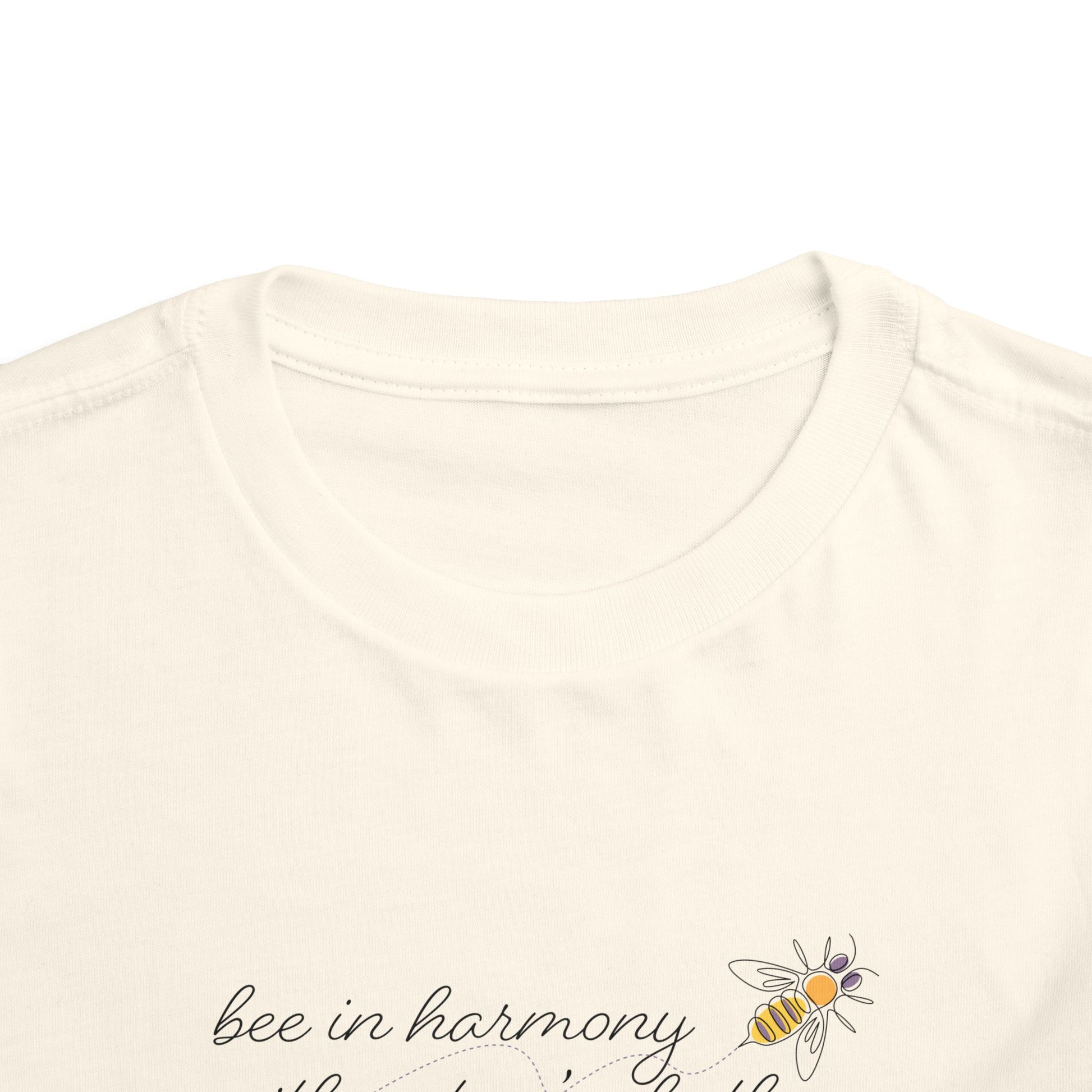Bee in Harmony with Nature's Rhythms- Toddler Short Sleeve Tee