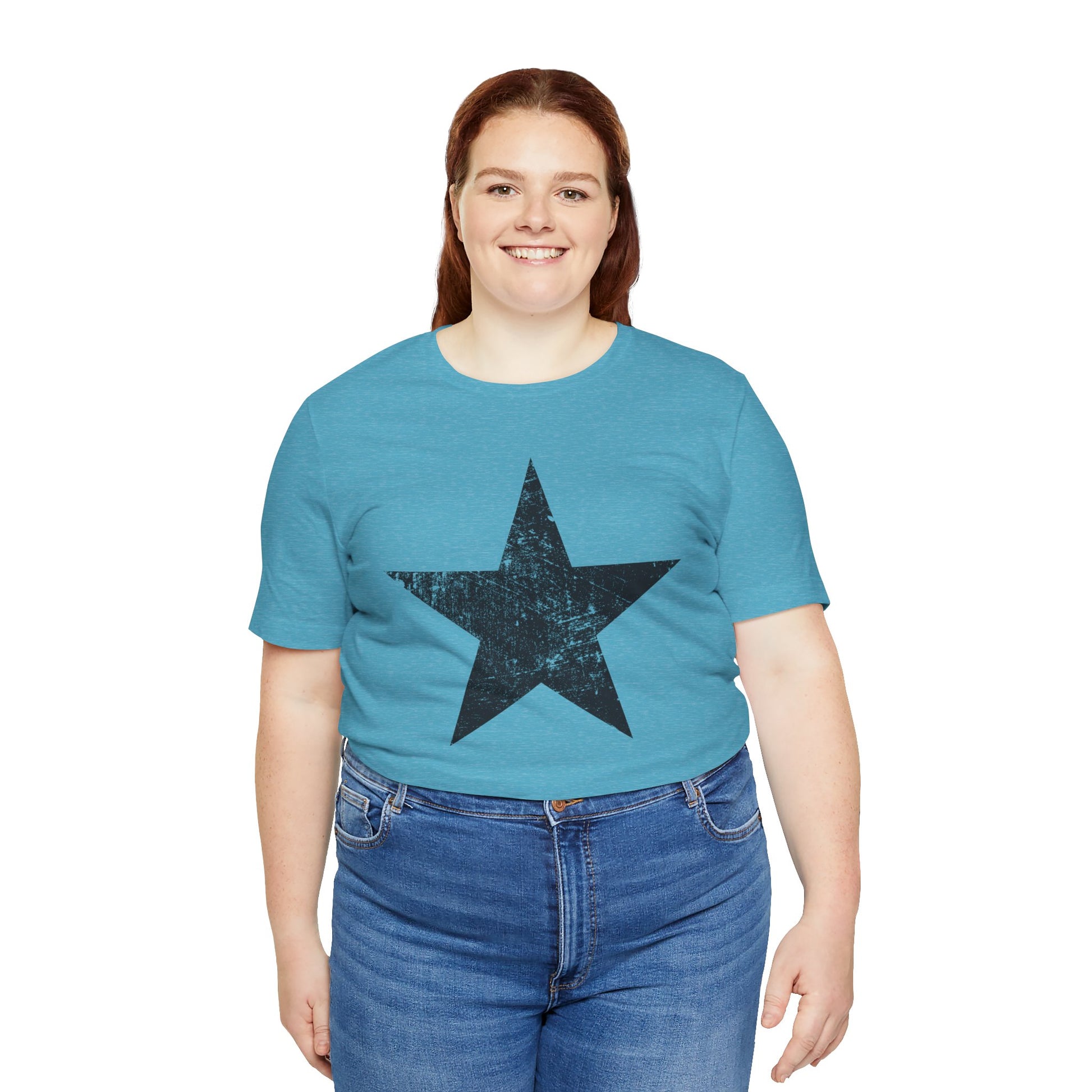 Black Distressed Star