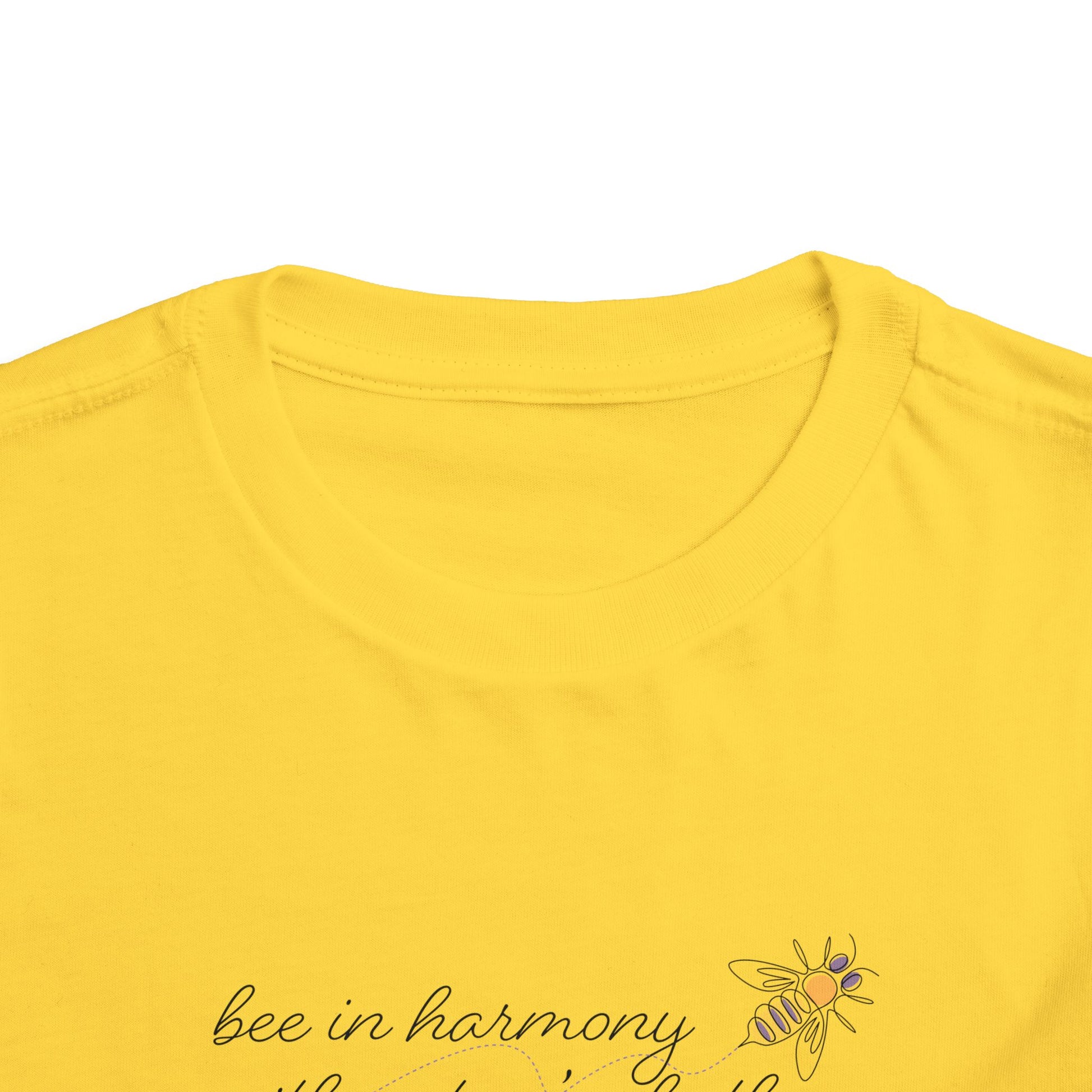 Bee in Harmony with Nature's Rhythms- Toddler Short Sleeve Tee