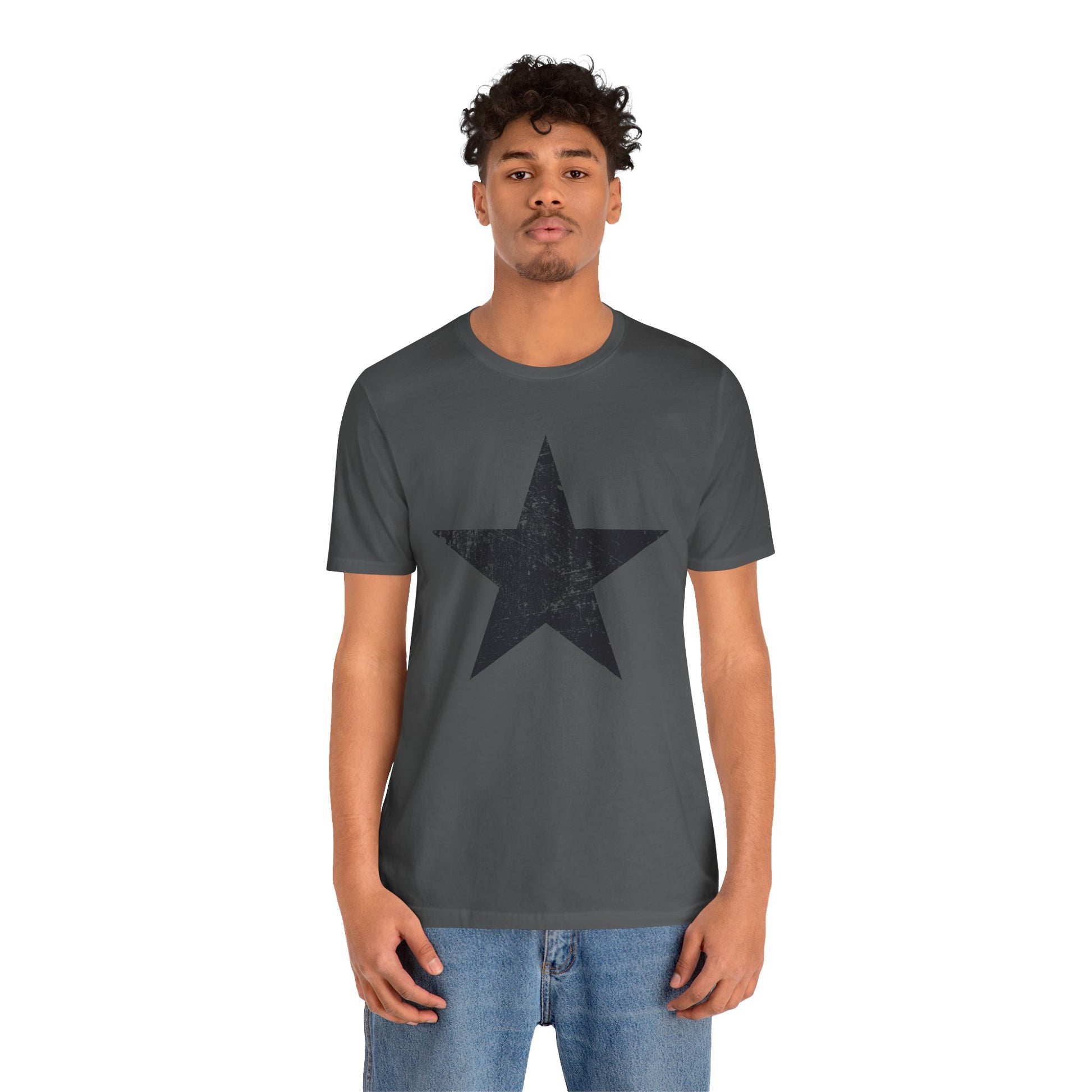 Black Distressed Star