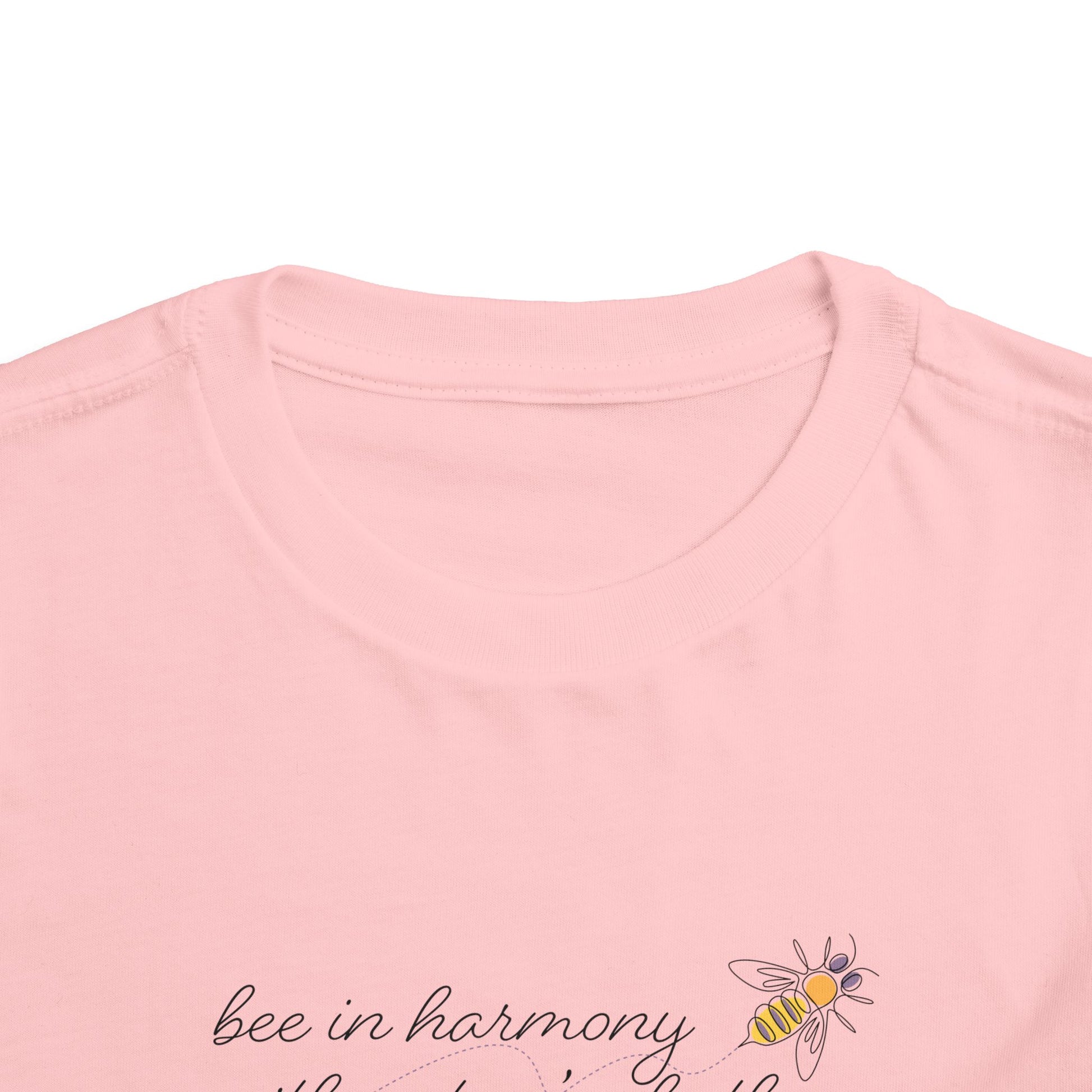 Bee in Harmony with Nature's Rhythms- Toddler Short Sleeve Tee