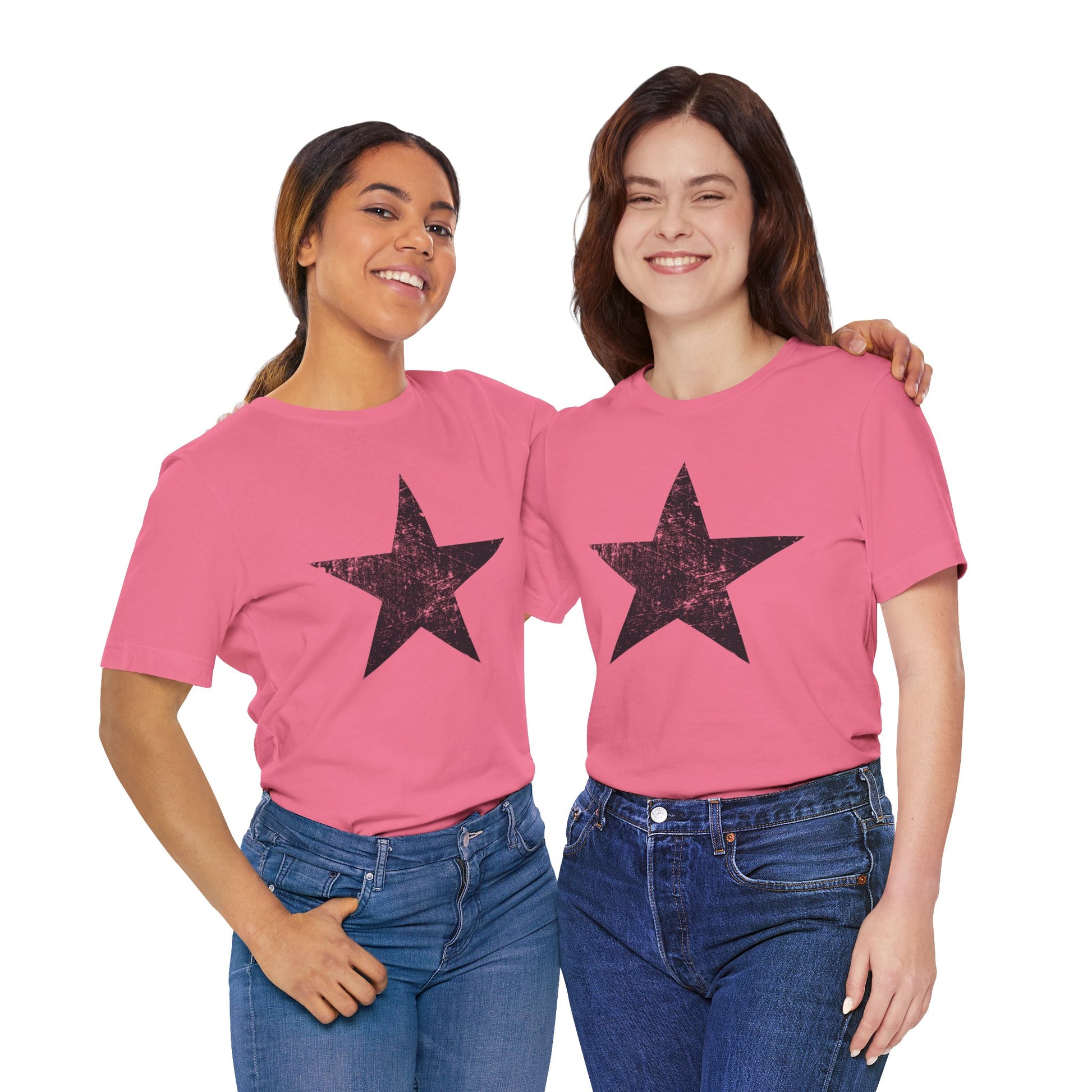 Black Distressed Star