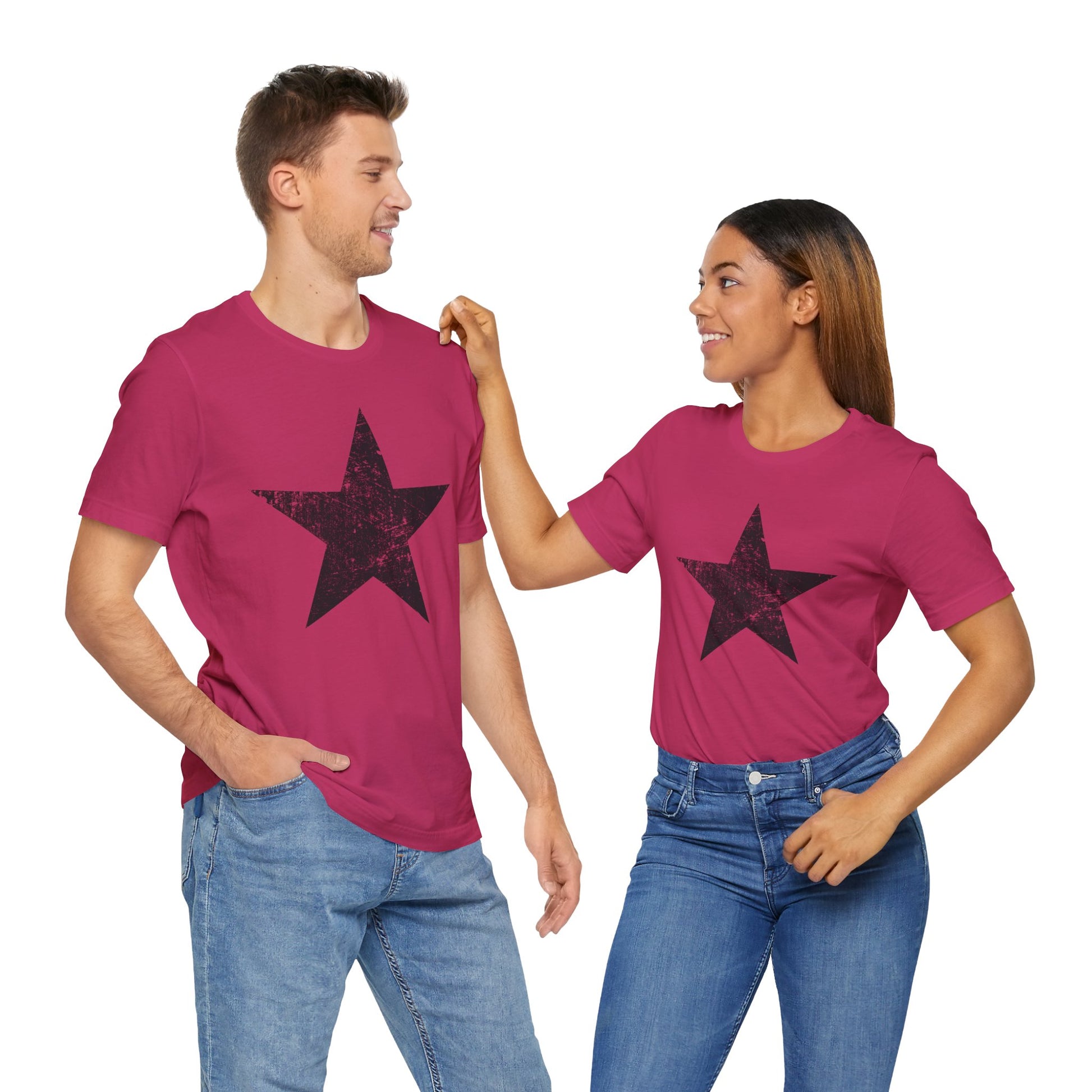 Black Distressed Star