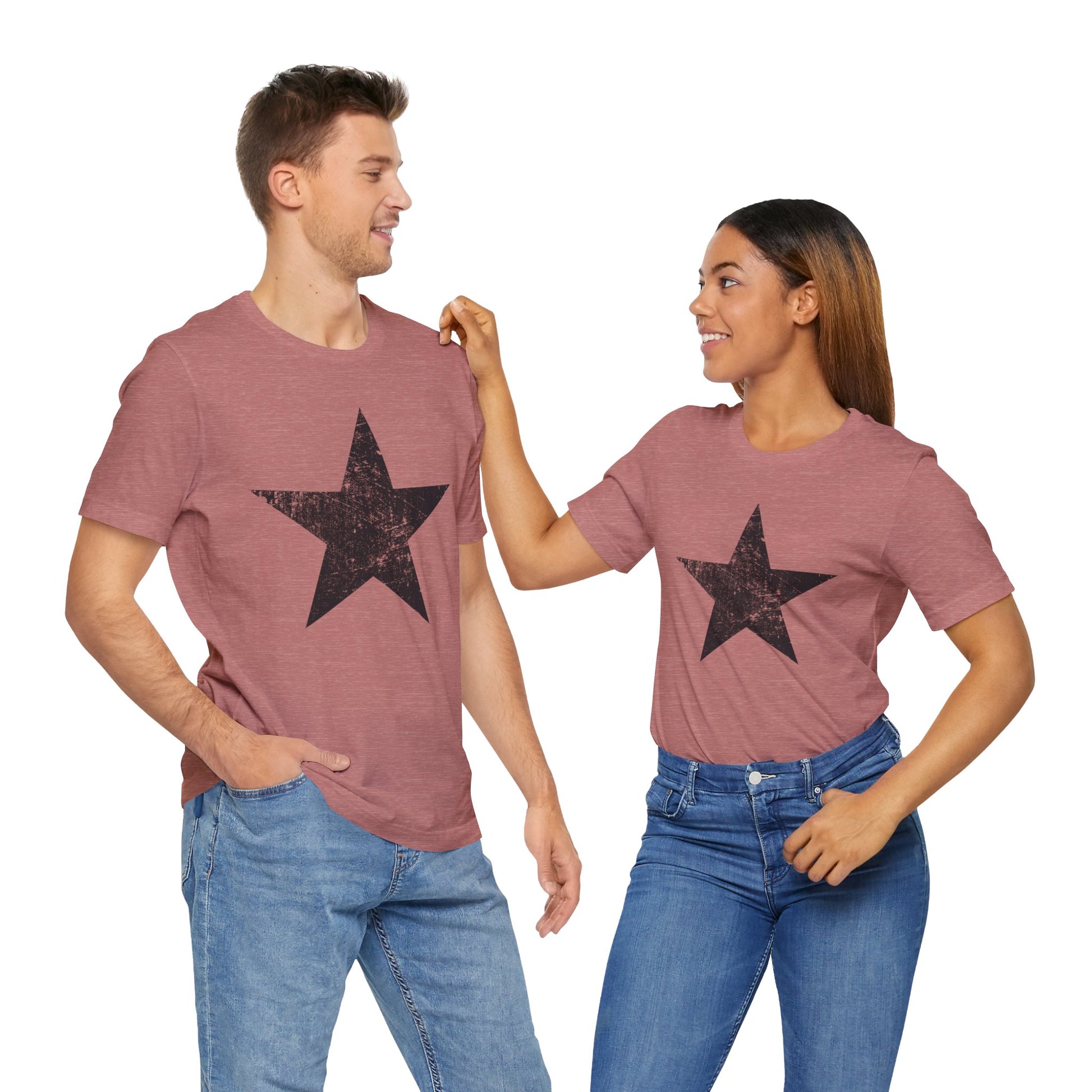 Black Distressed Star