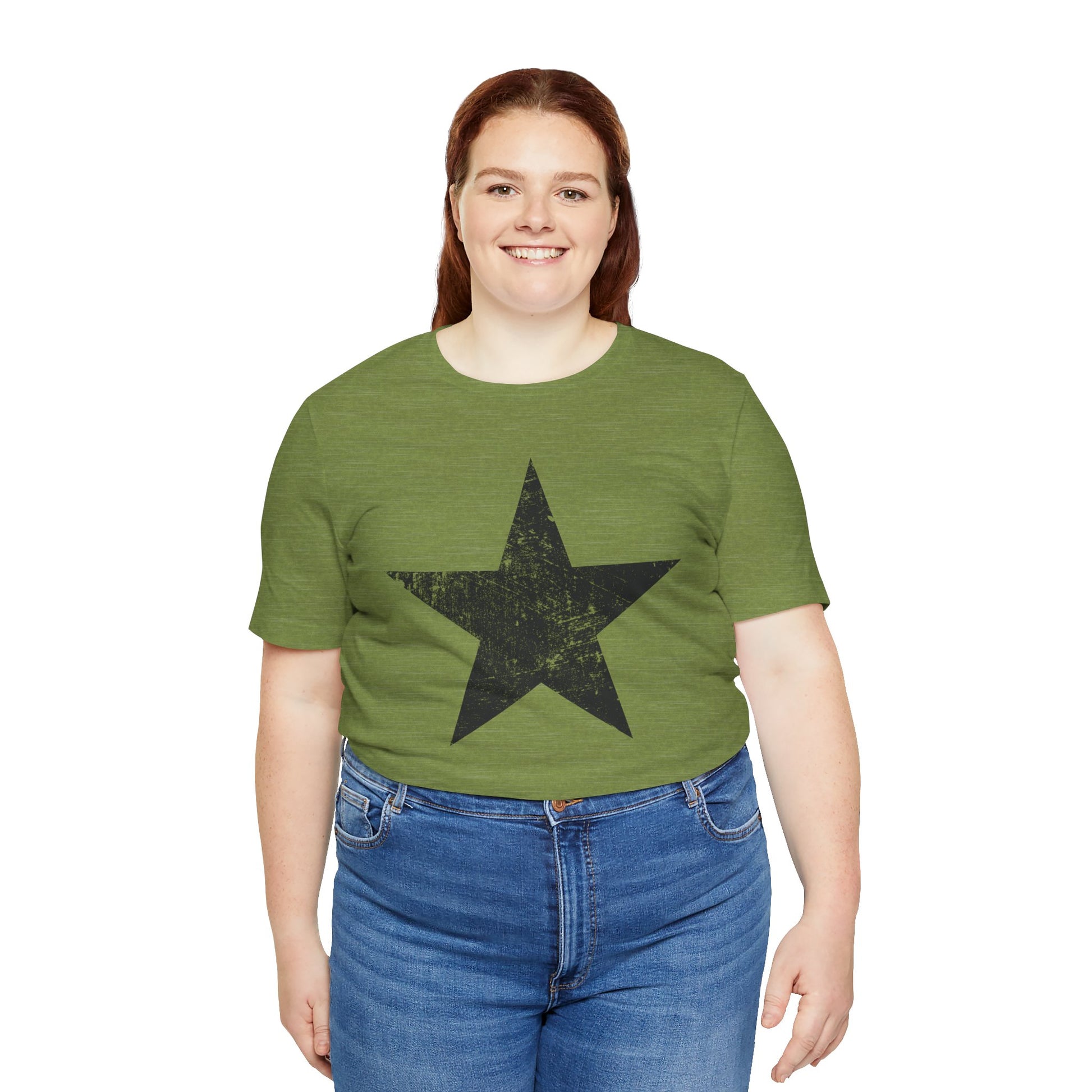 Black Distressed Star