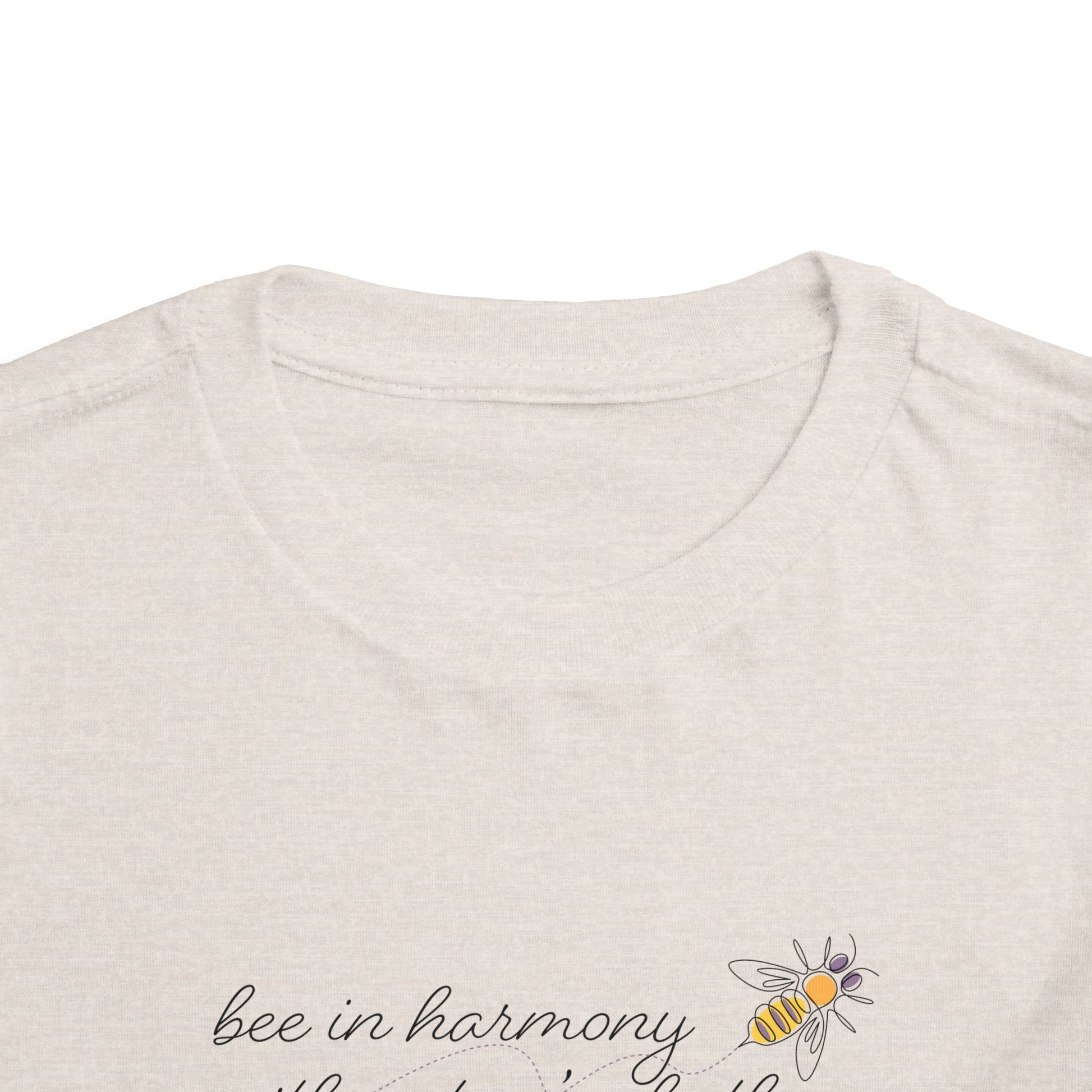 Bee in Harmony with Nature's Rhythms- Toddler Short Sleeve Tee