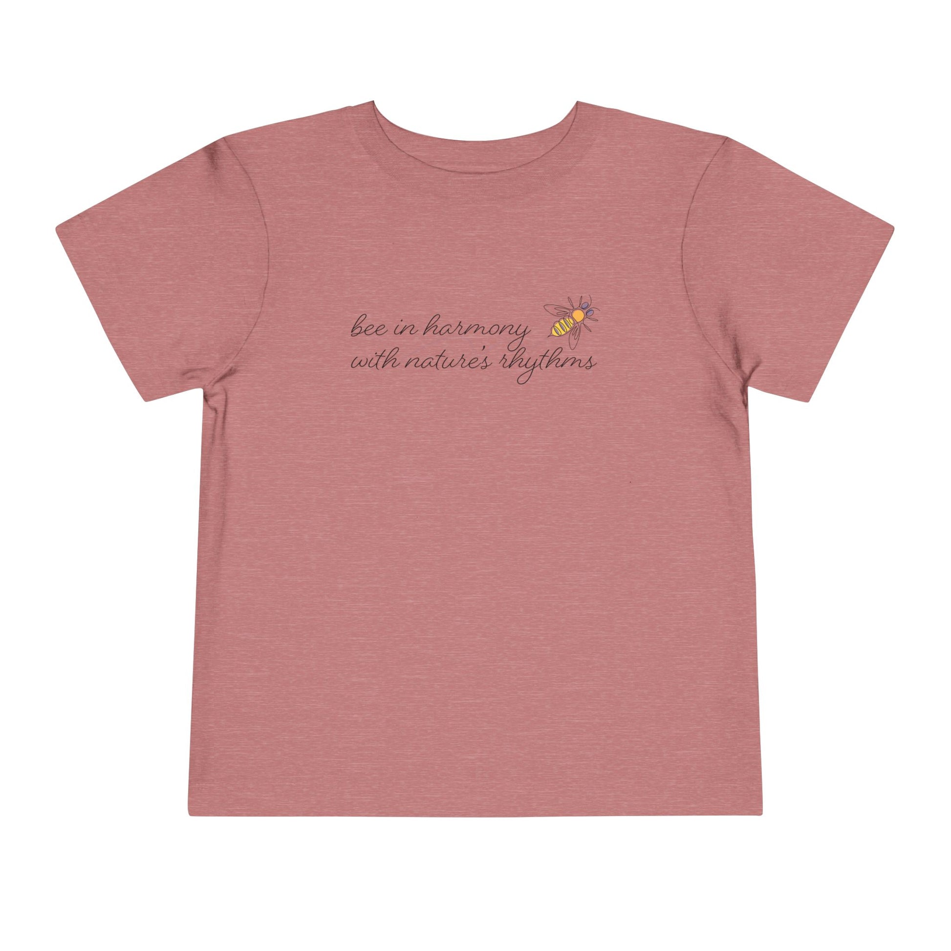 Bee in Harmony with Nature's Rhythms- Toddler Short Sleeve Tee