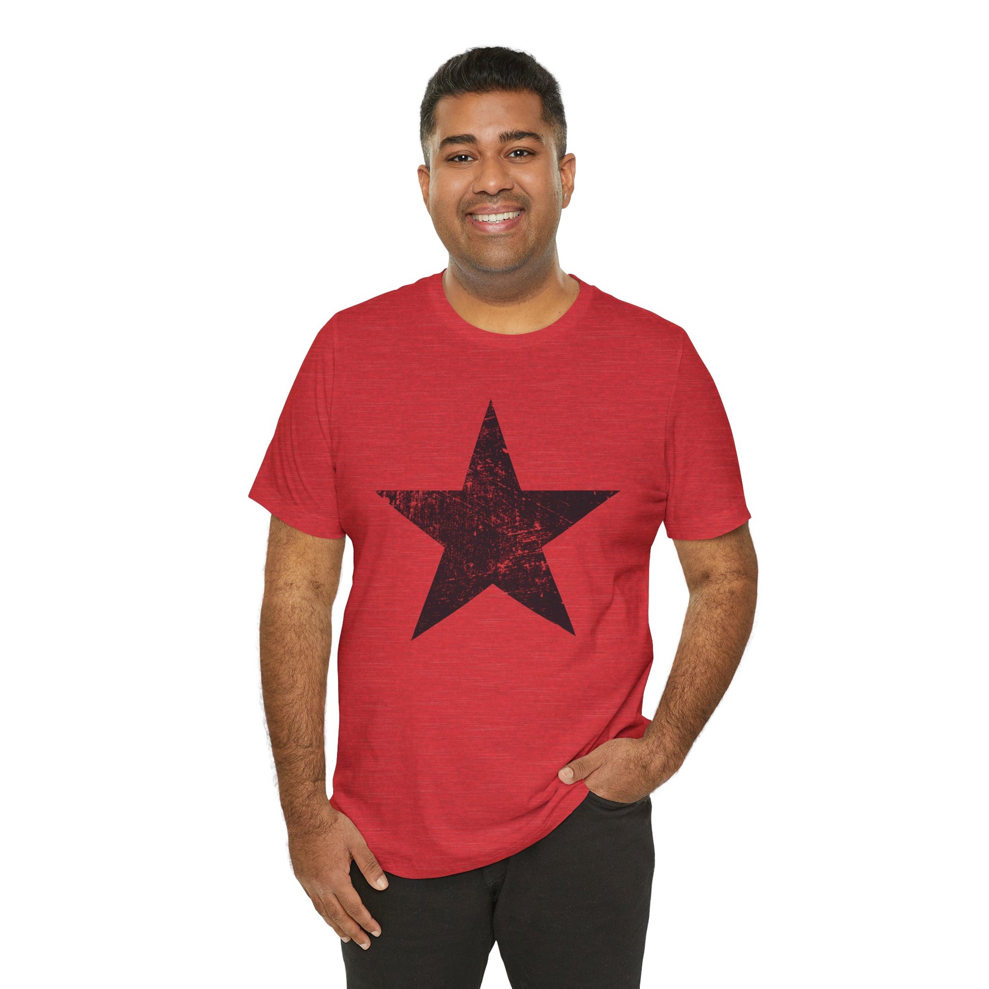 Black Distressed Star