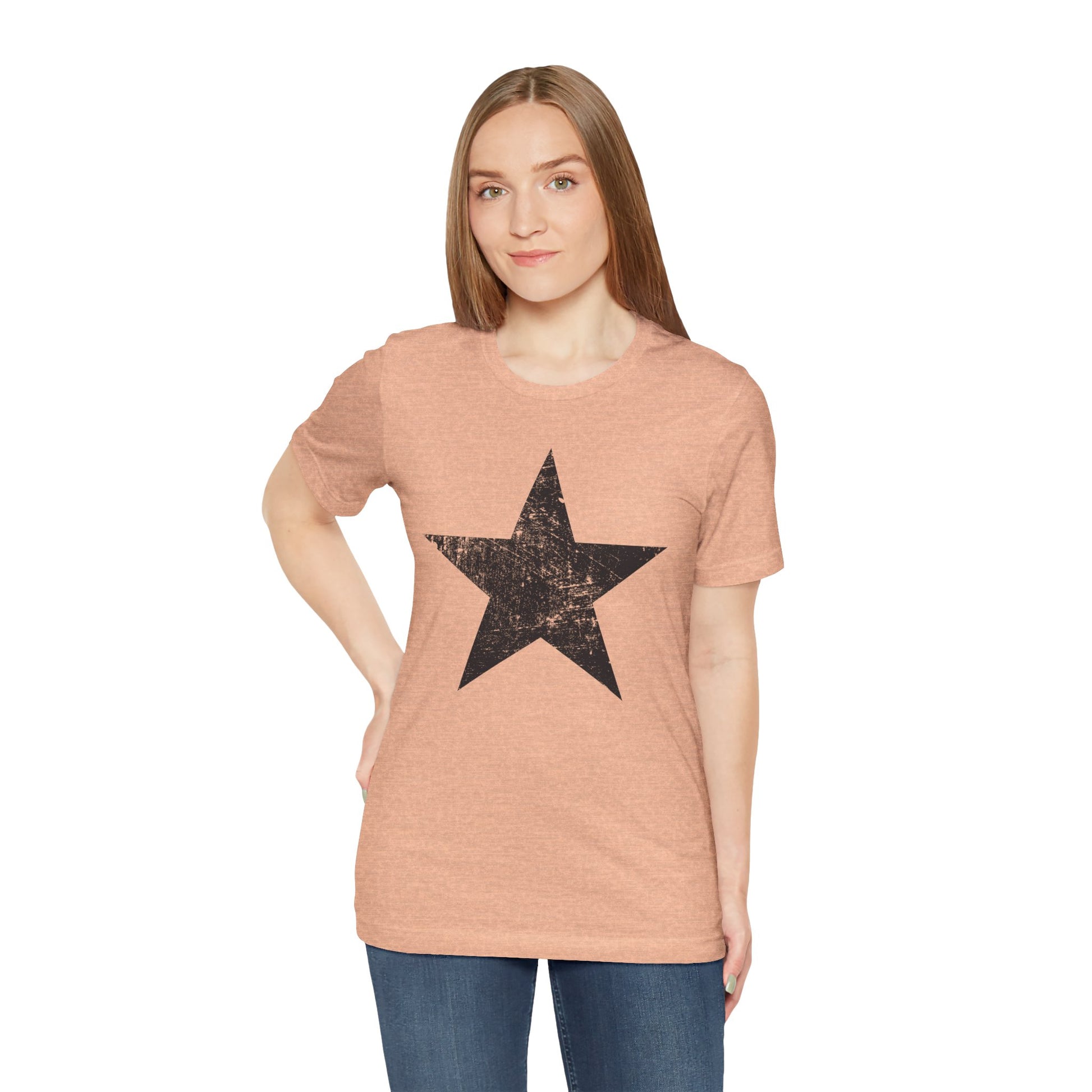 Black Distressed Star