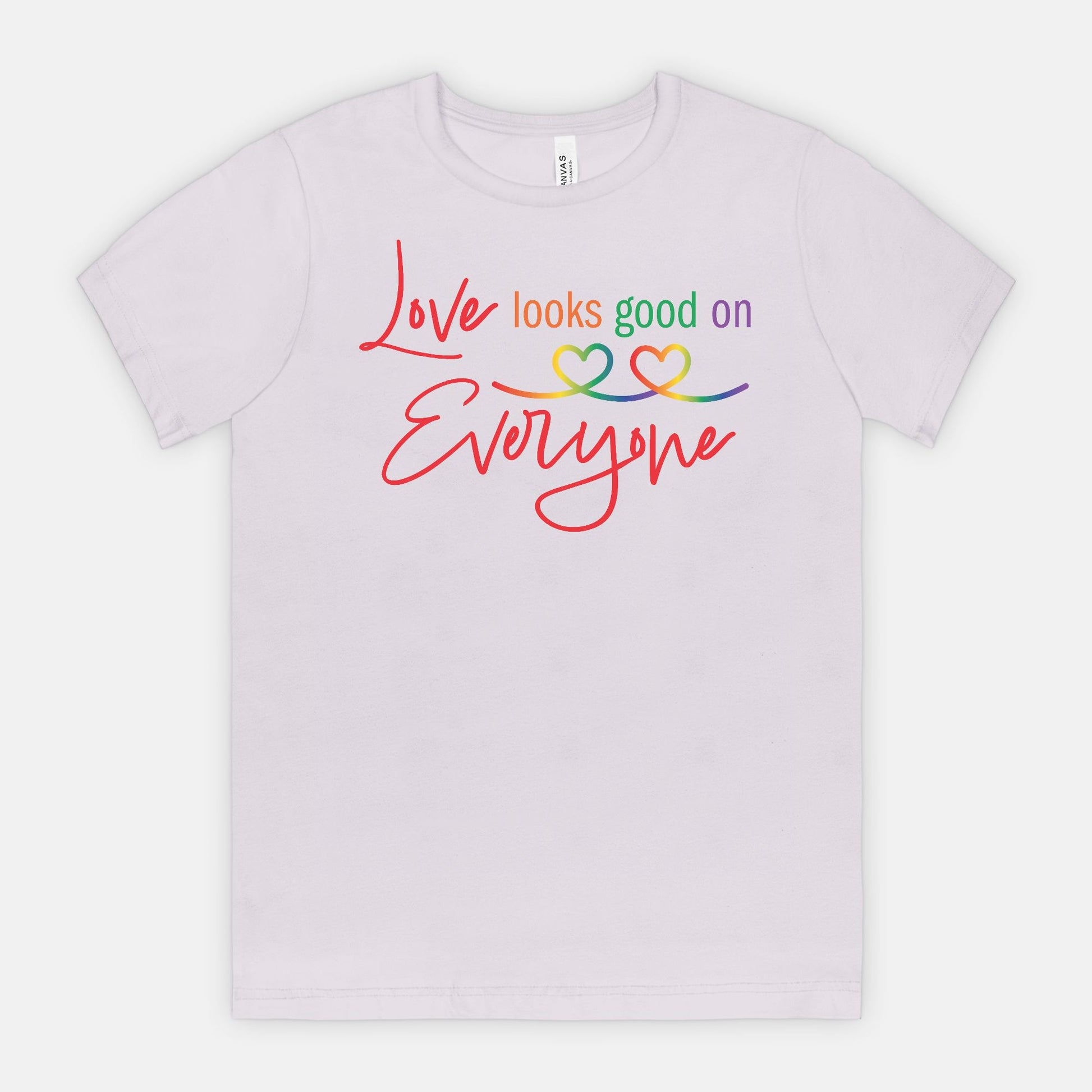 Love Looks Good on Everyone Pride T-Shirt – Rainbow Equality Tee