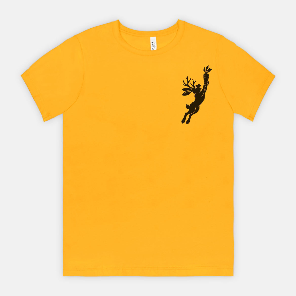 Jackalope and Carrot Small Chest Graphic T-Shirt