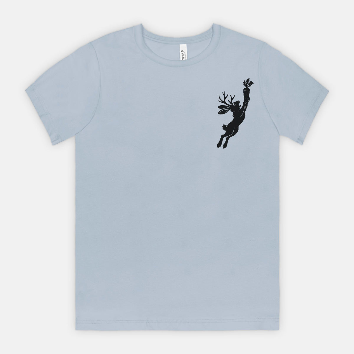 Jackalope and Carrot Small Chest Graphic T-Shirt