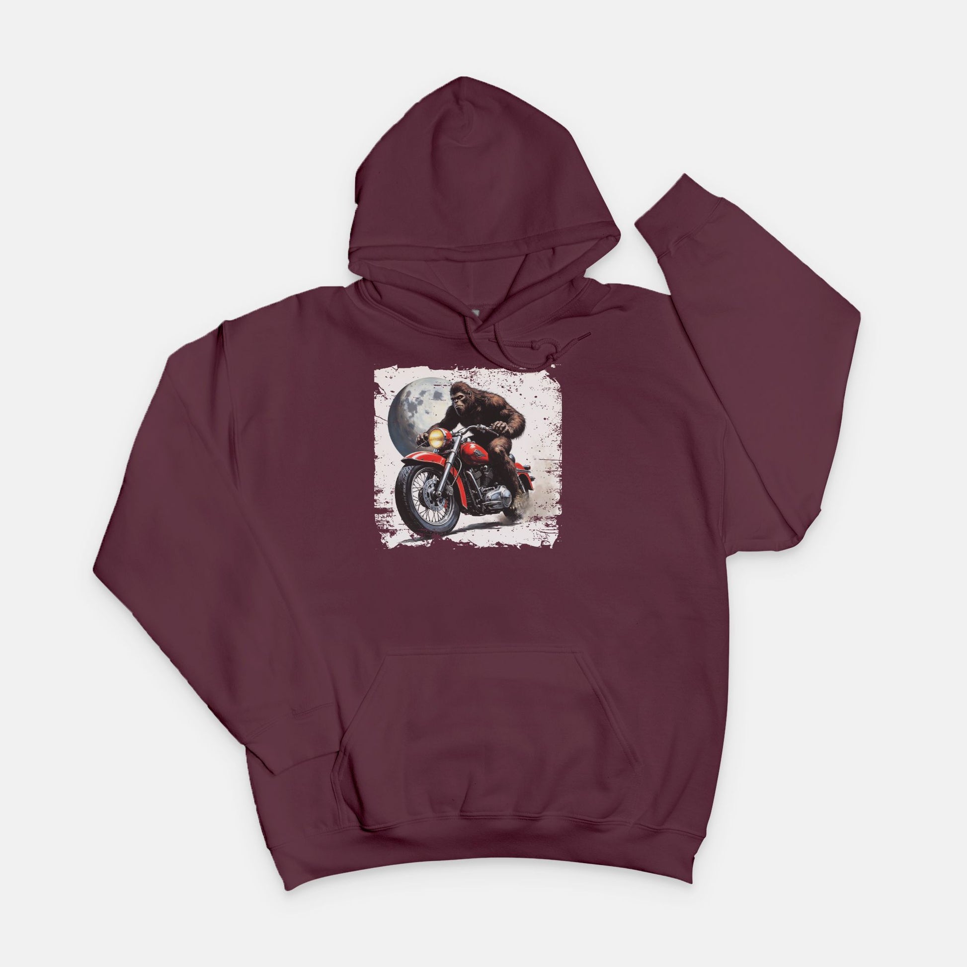 Bigfoot on Motorcycle Sweatshirt