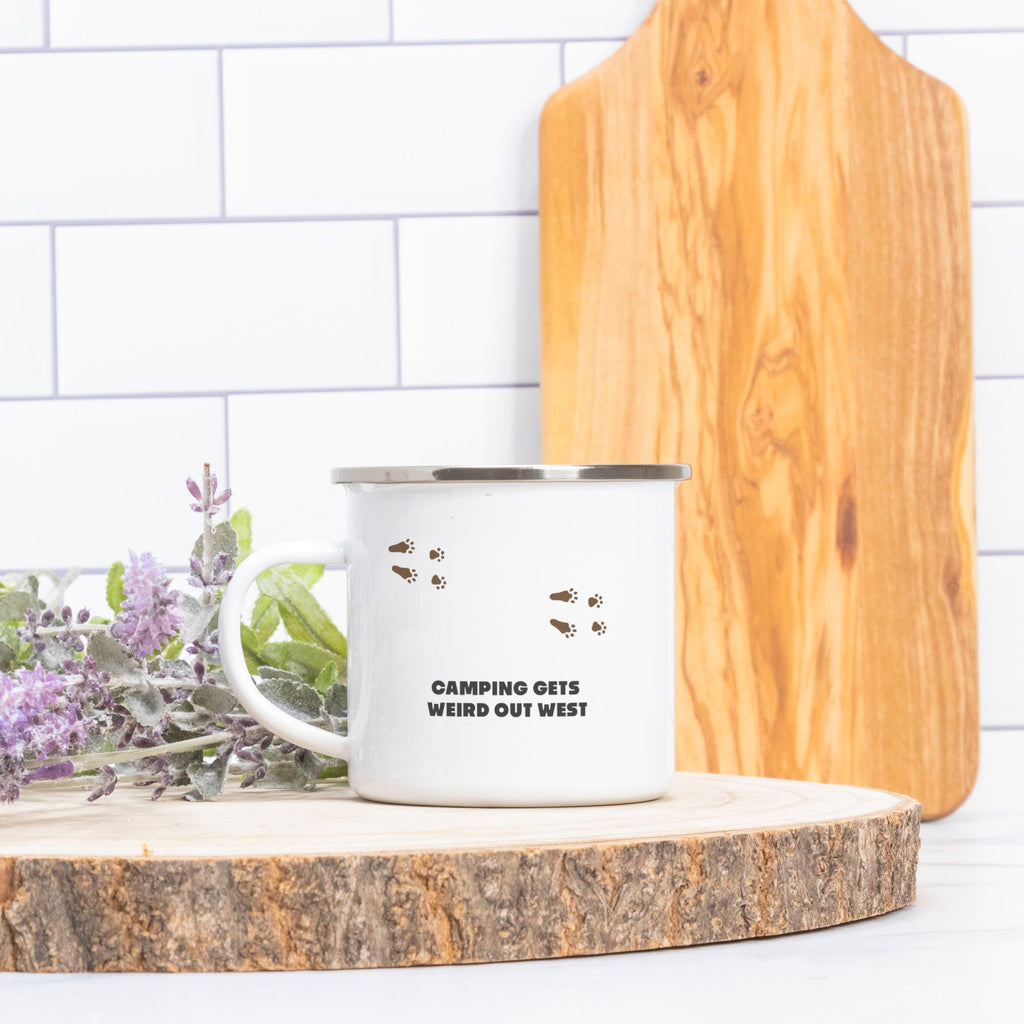 Camping Jackalope Edition Enamel Camp Mug