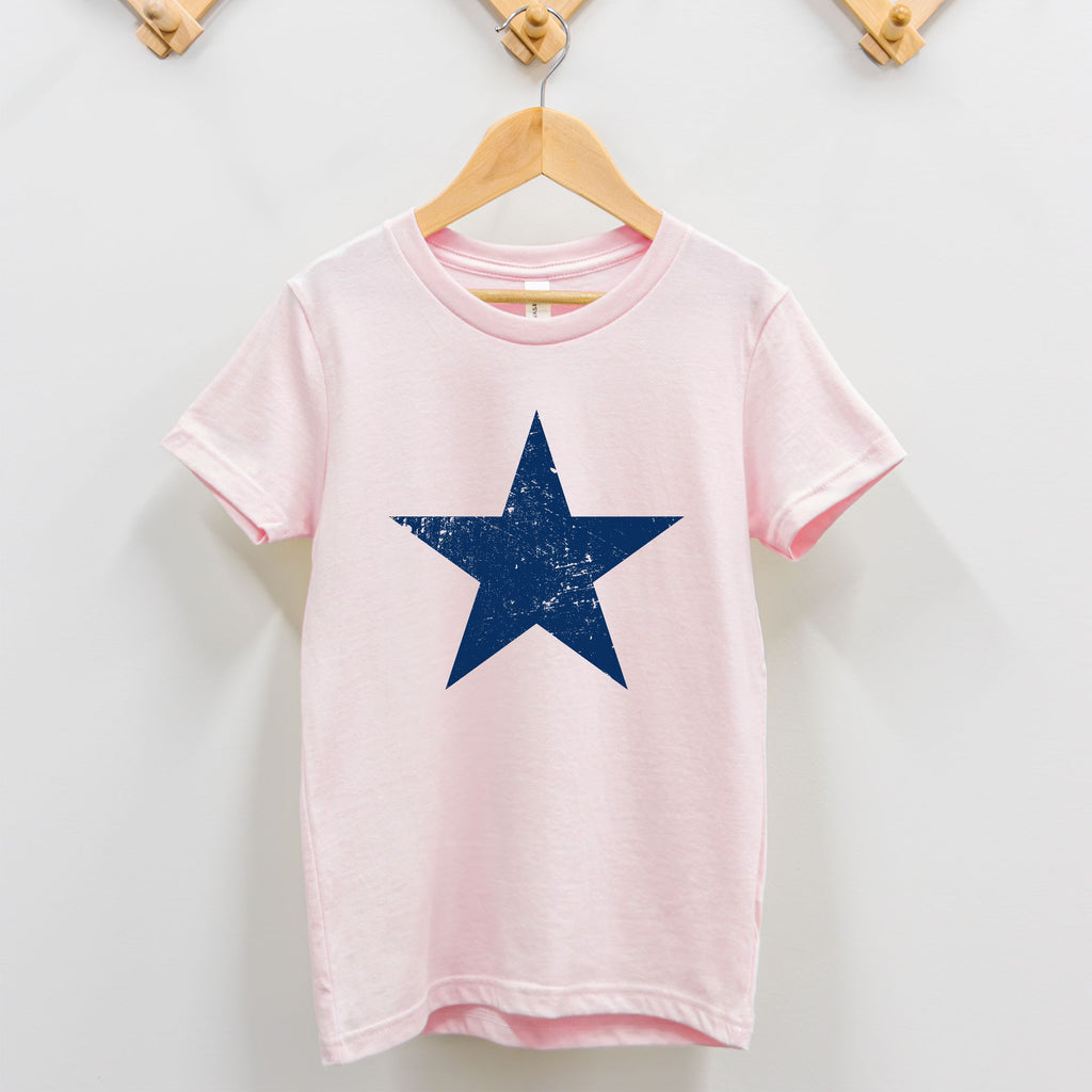Blue Distressed Star Toddler T-Shirt