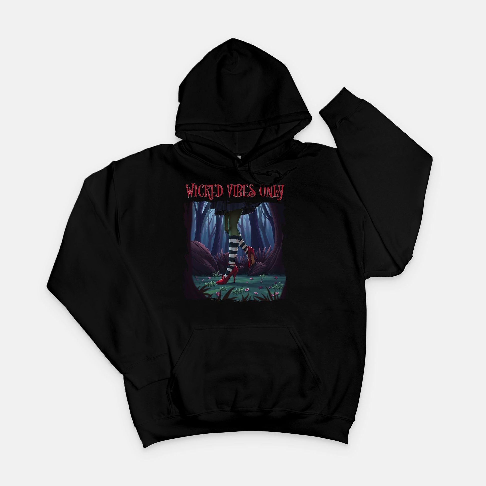 Wicked Vibes Only Witch Hoodie – Unisex Halloween Sweatshirt