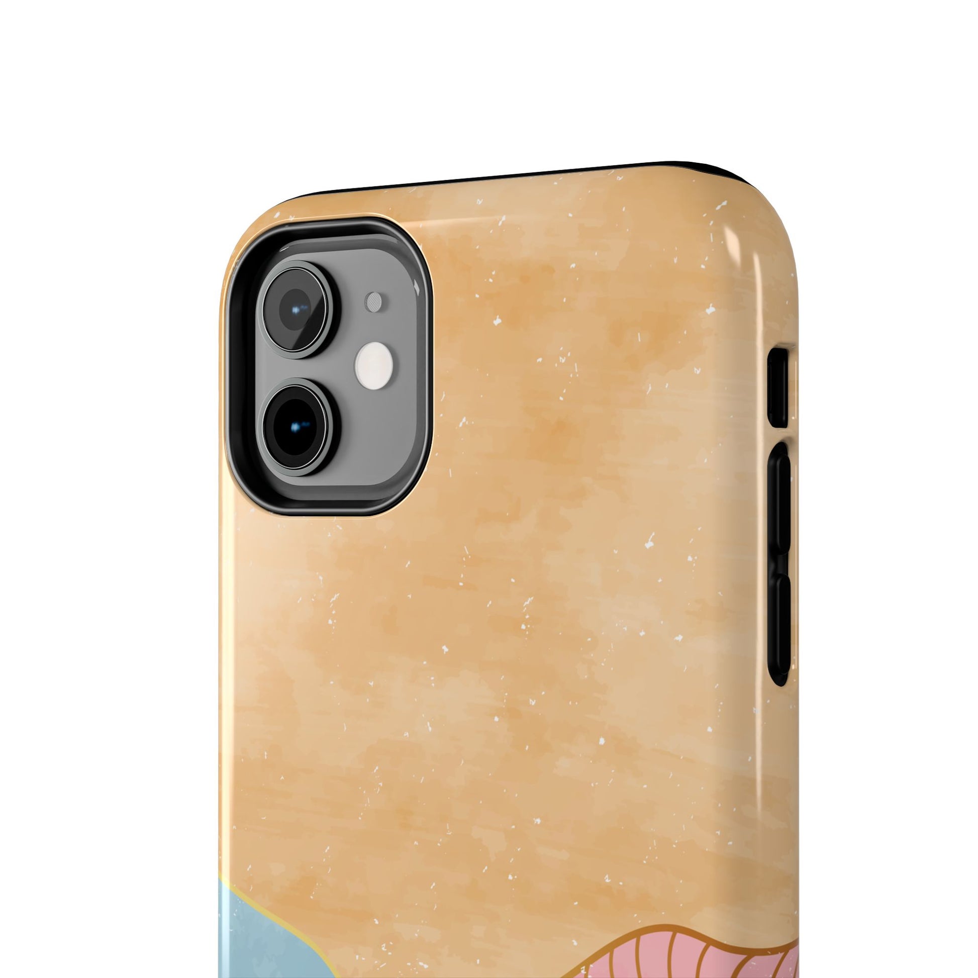 Golden Horizon Abstract Mountain Phone Case