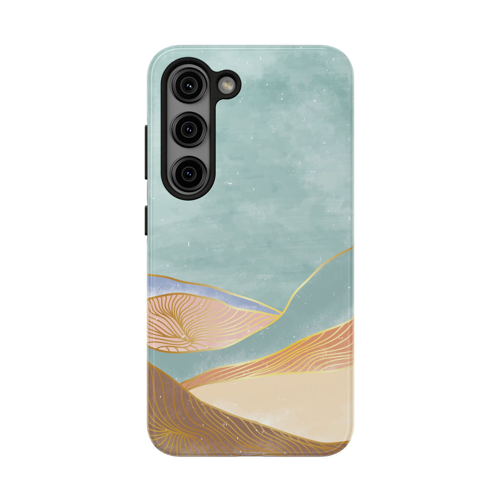 Soft Mist Abstract Mountain Cell Phone Case