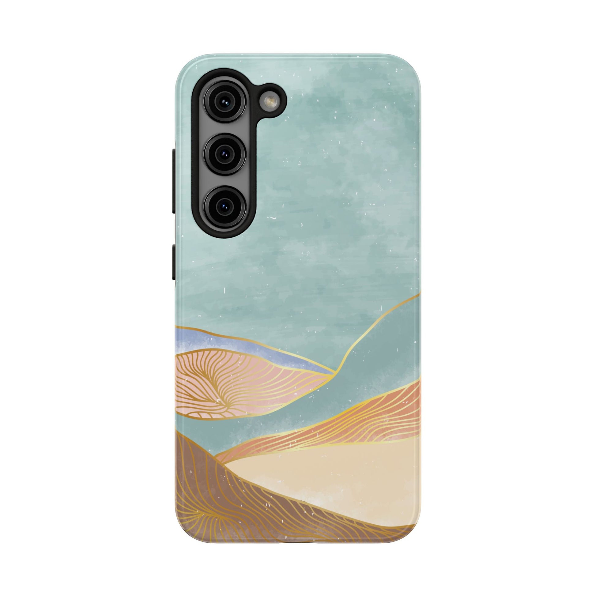 Soft Mist Abstract Mountain Cell Phone Case