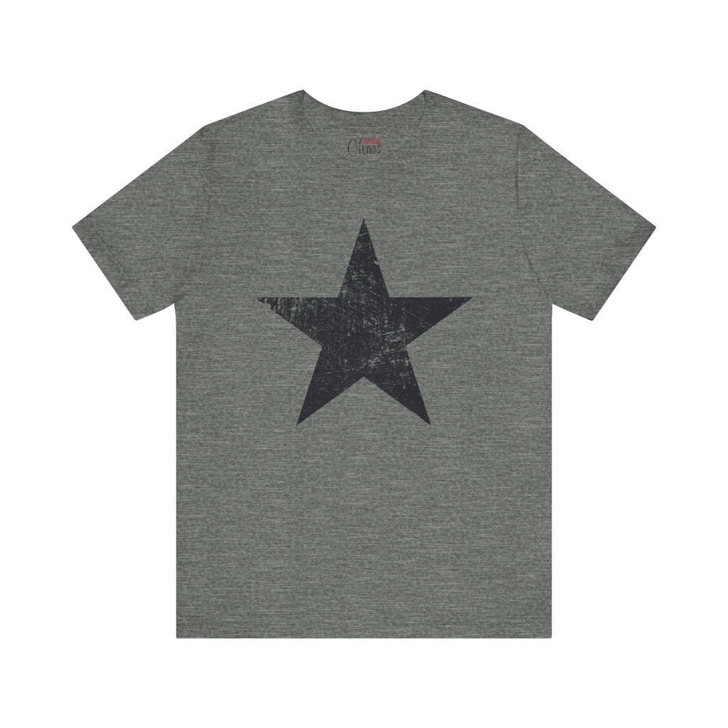 Black Distressed Star