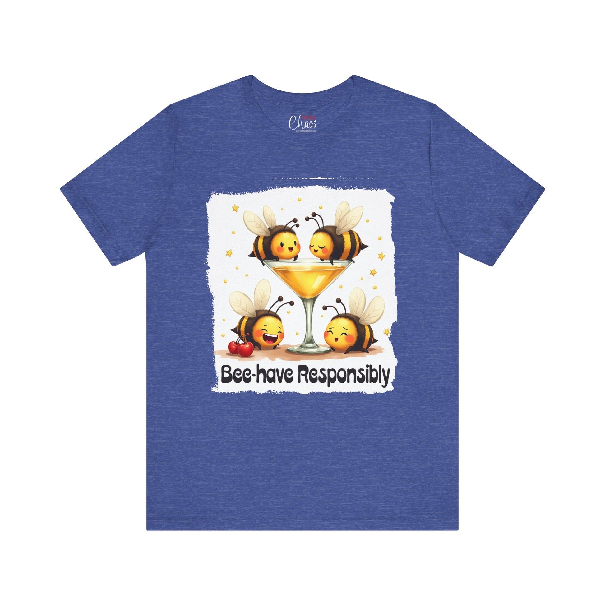 Bee-have Responsibly – Funny Bee Cocktail Shirt