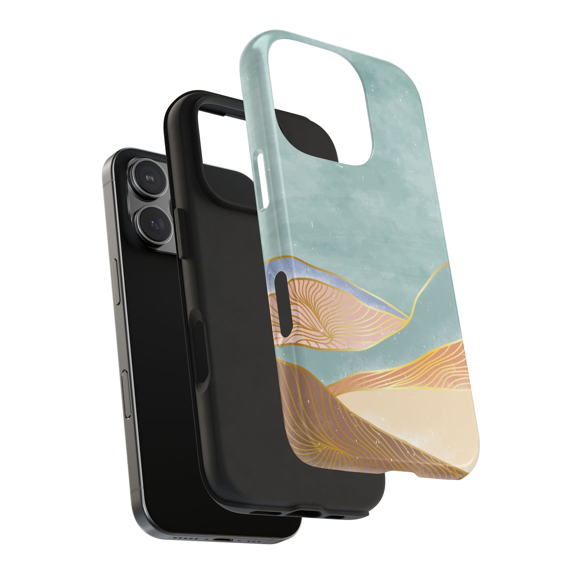 Soft Mist Abstract Mountain Cell Phone Case