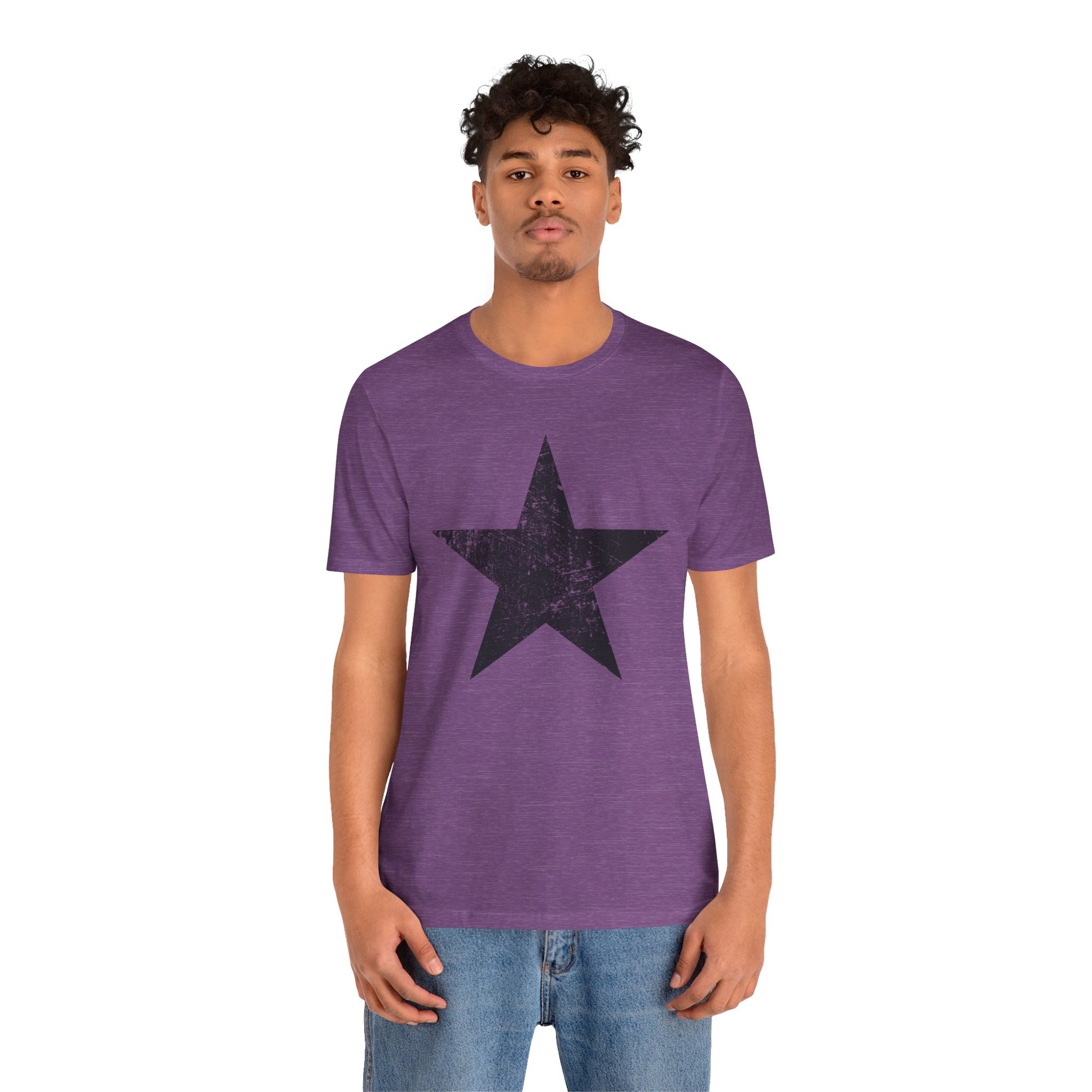 Black Distressed Star