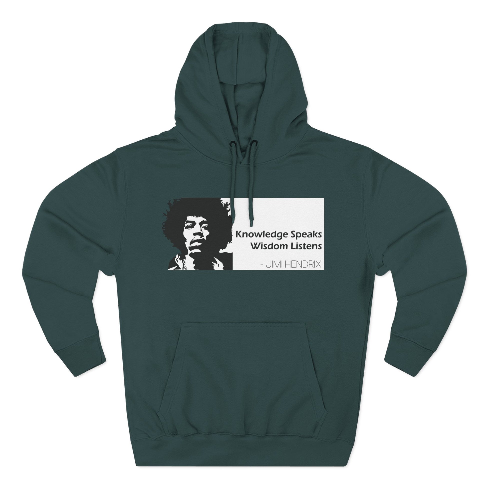 Knowledge Speaks, Wisdom Listens | Jimi Hendrix Quote Hoodie