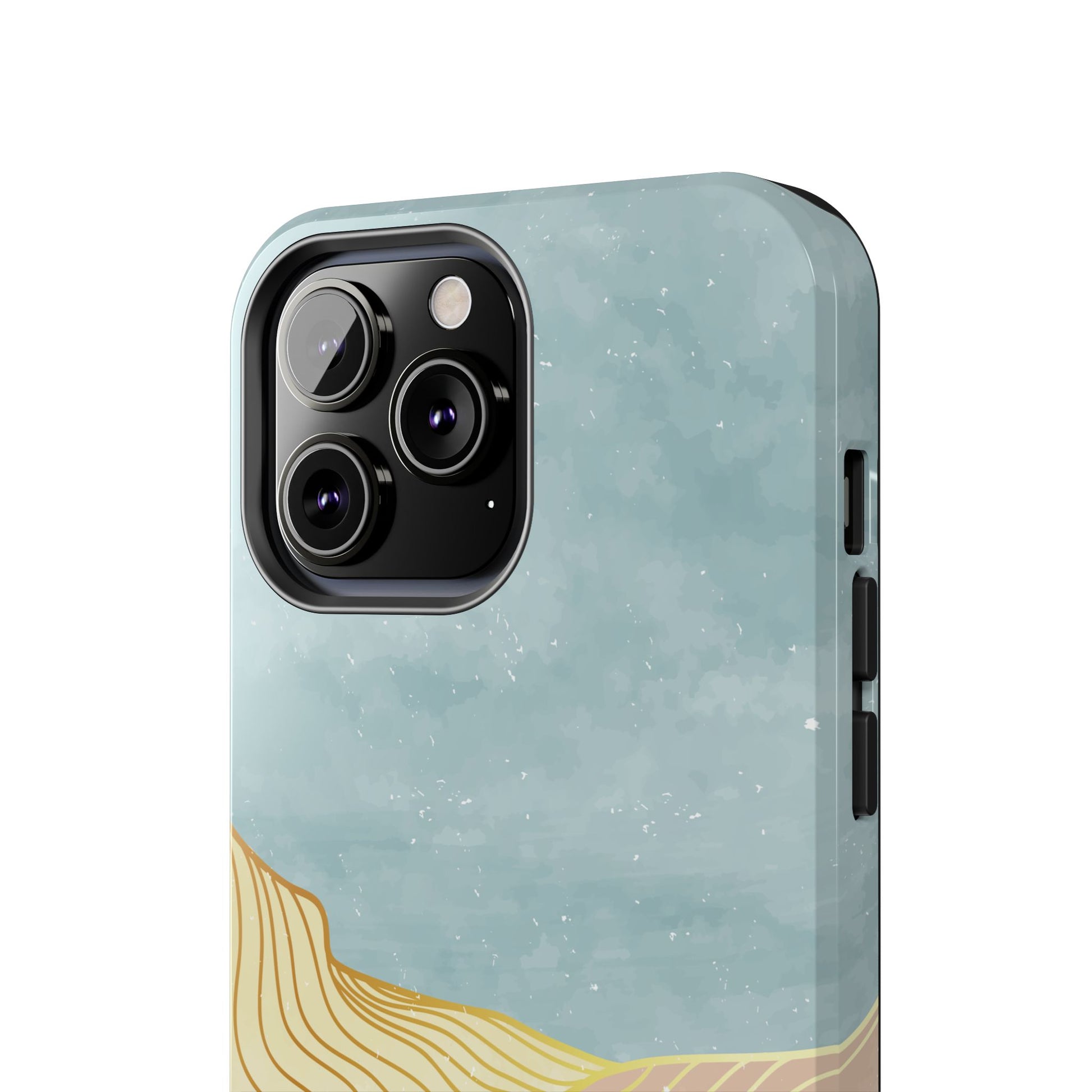 Abstract Mountain Blue Skies scene Phone Case