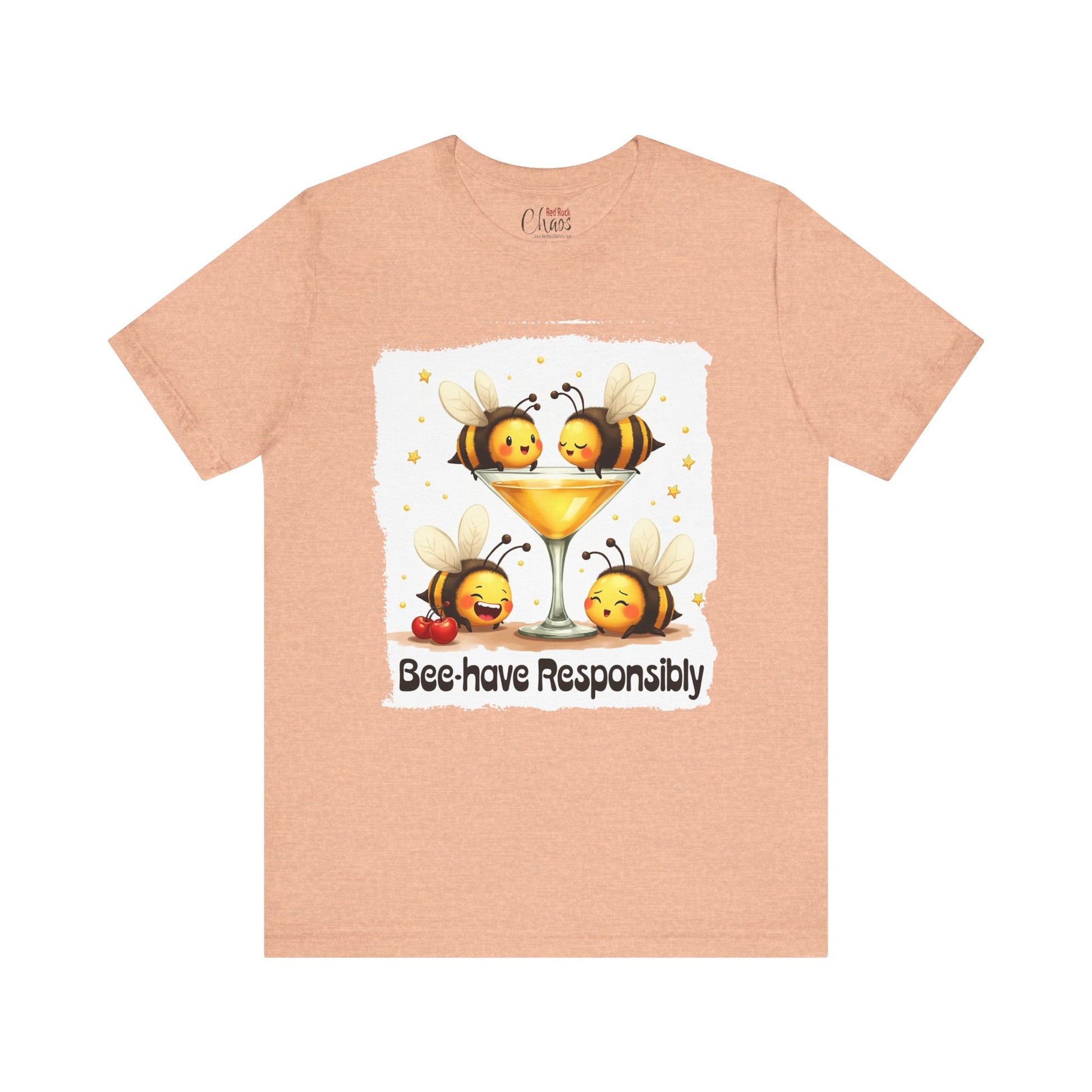 Bee-have Responsibly – Funny Bee Cocktail Shirt