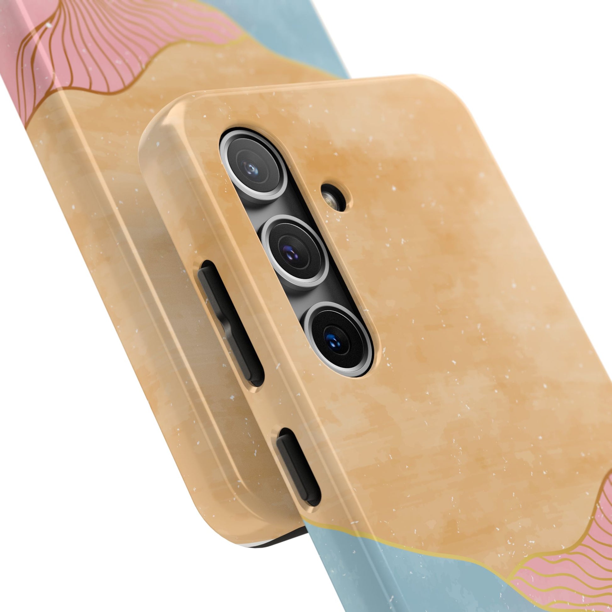 Golden Horizon Abstract Mountain Phone Case