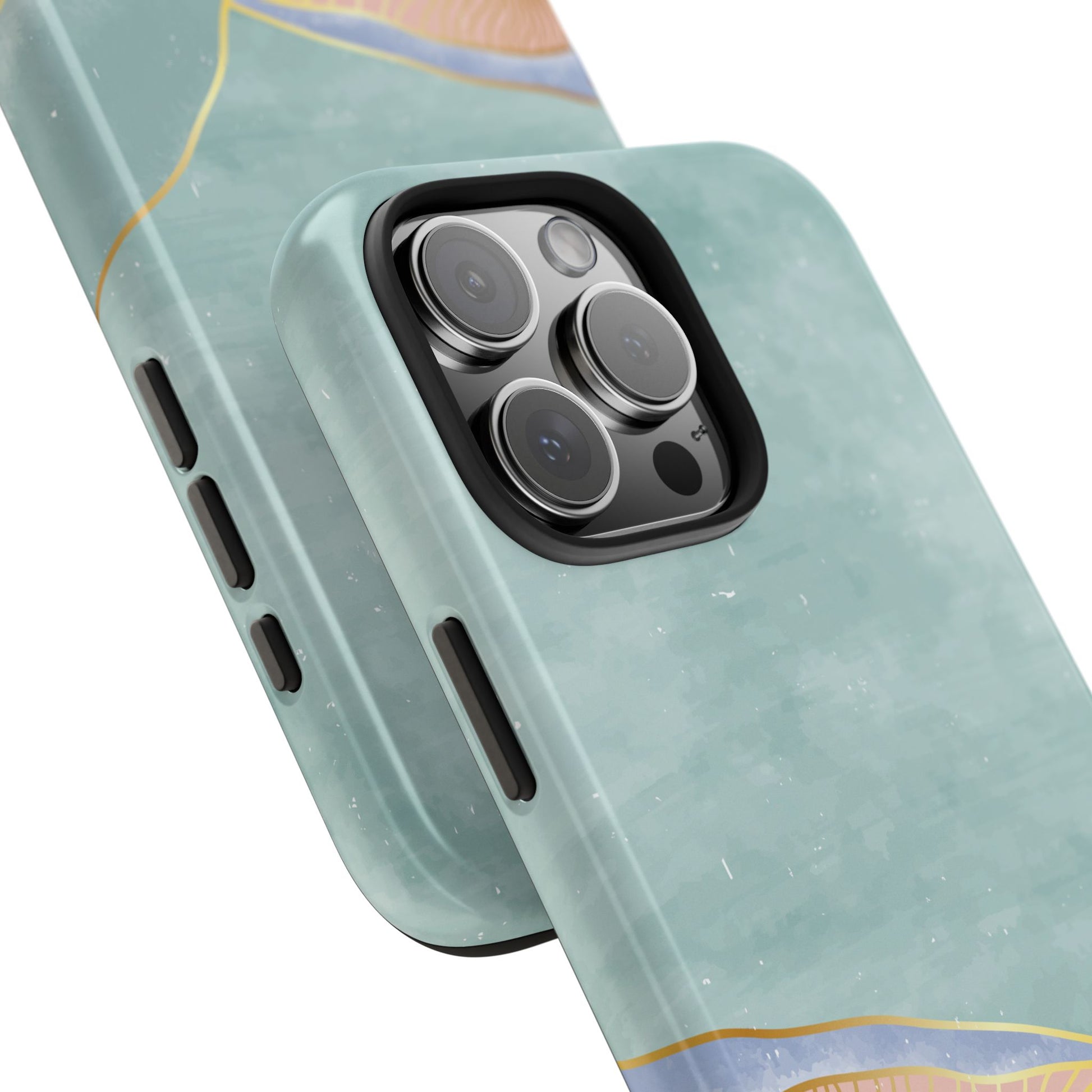 Soft Mist Abstract Mountain Cell Phone Case