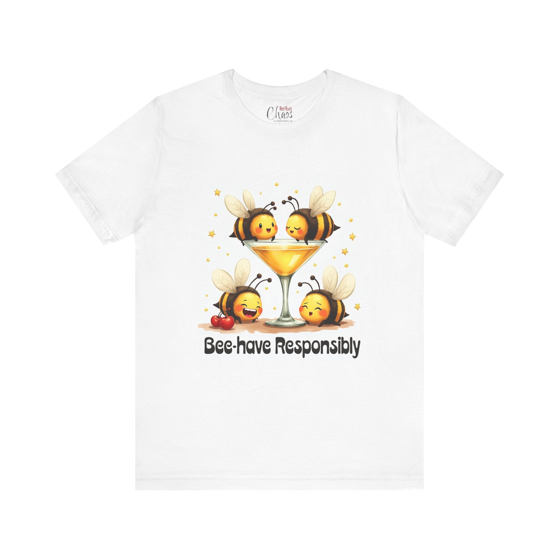 Bee-have Responsibly – Funny Bee Cocktail Shirt