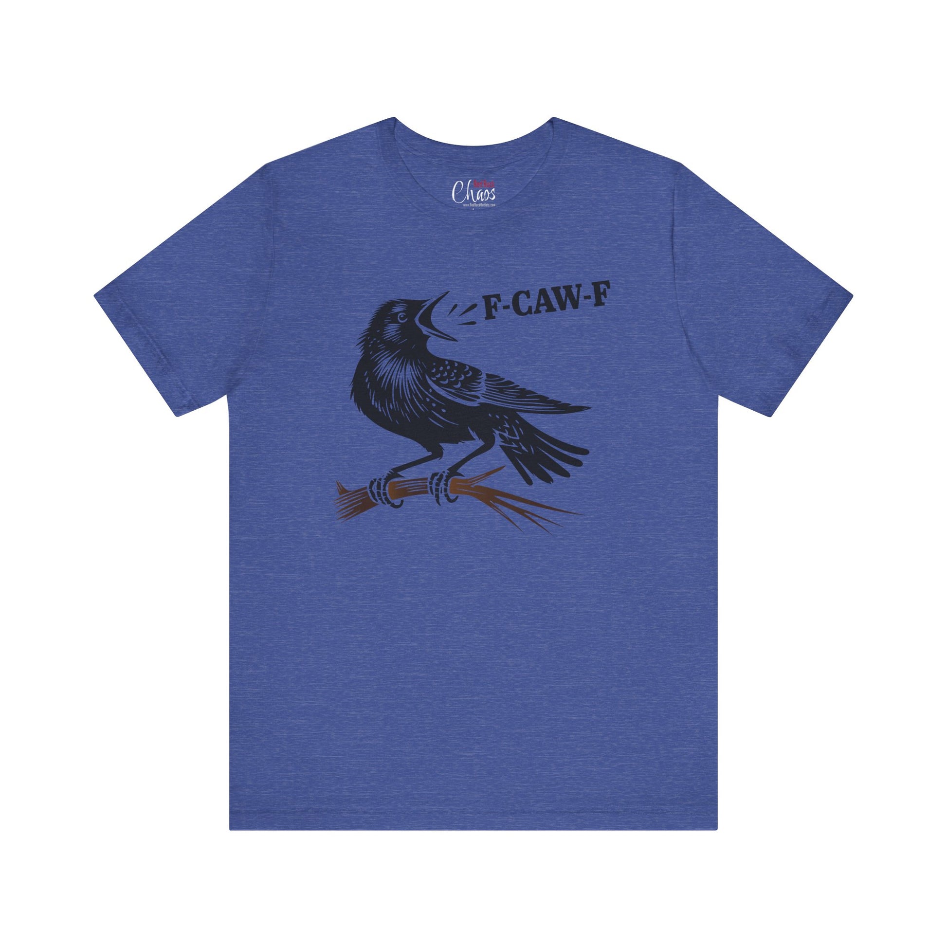 F-CAW-F Crow on Branch Funny Edgy Bird Shirt
