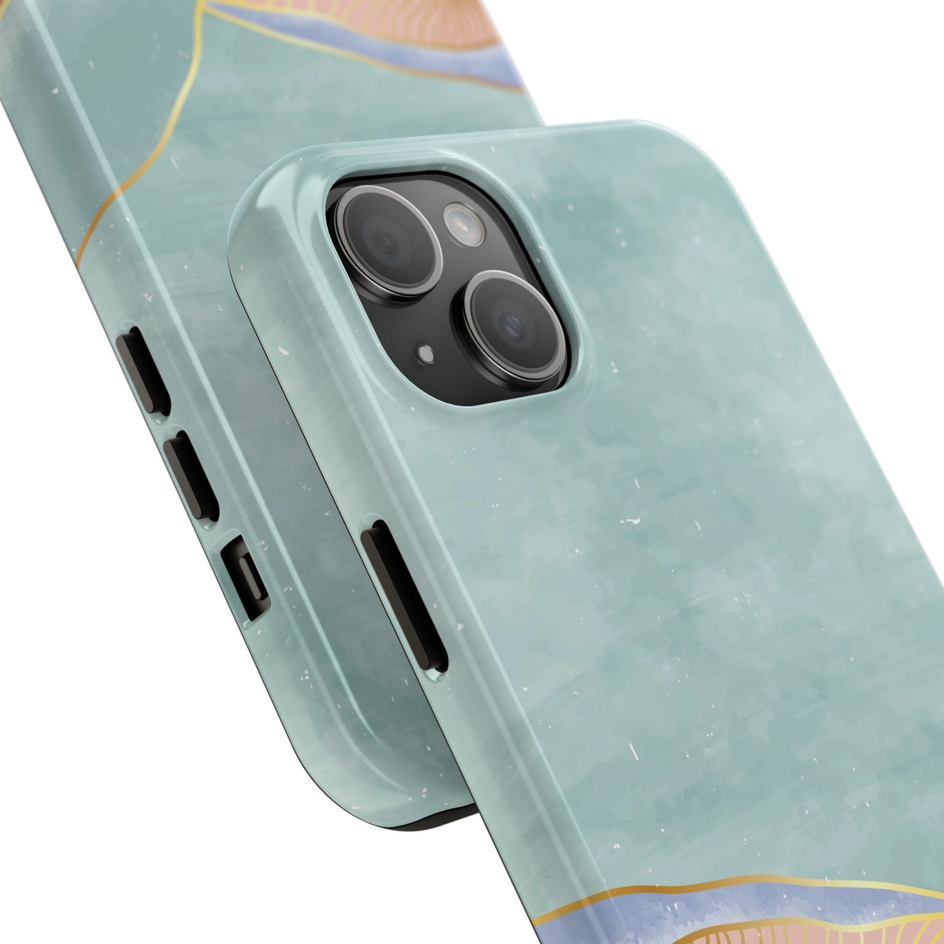 Soft Mist Abstract Mountain Cell Phone Case