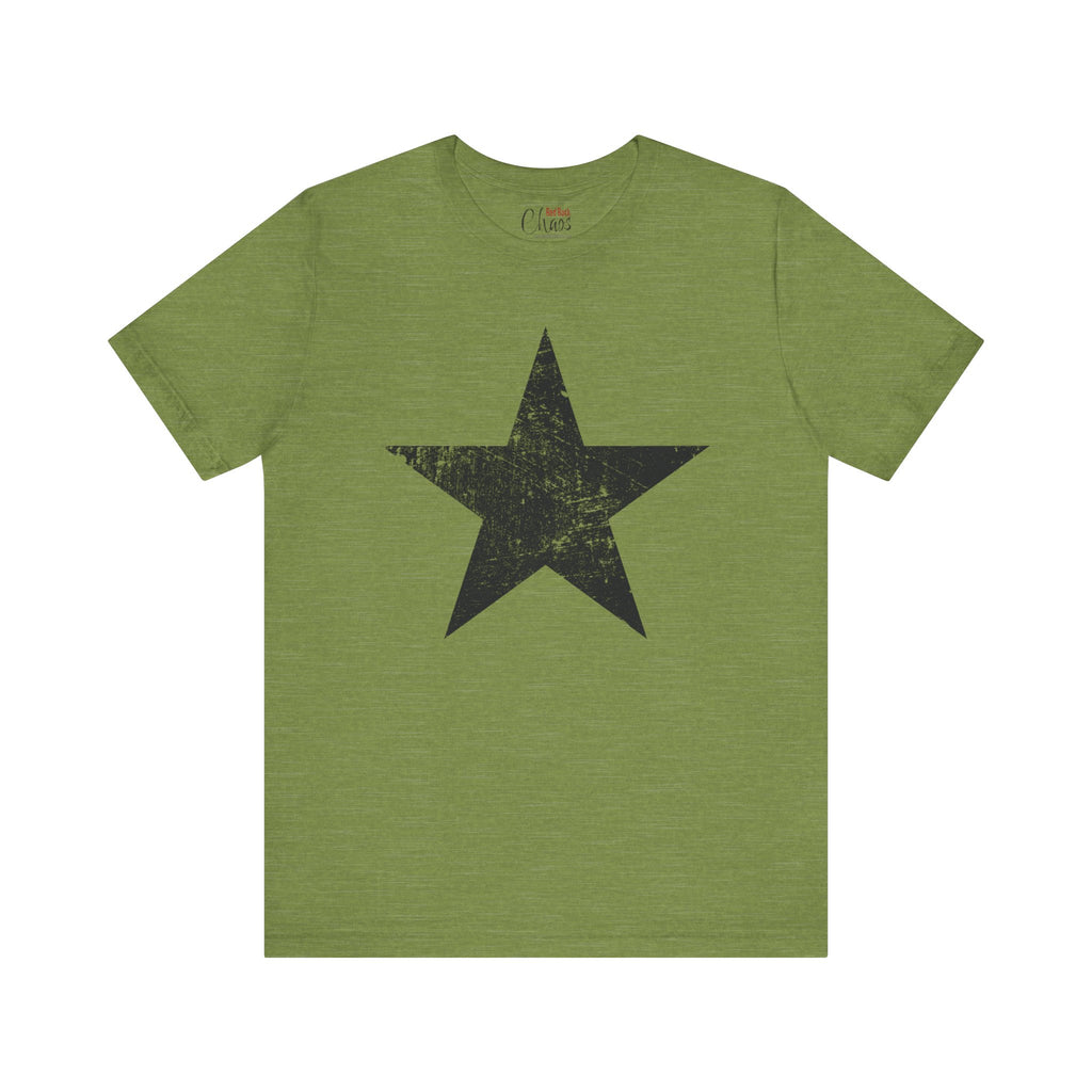 Black Distressed Star