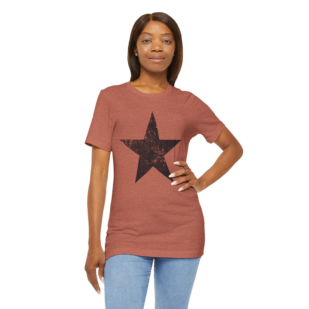 Black Distressed Star