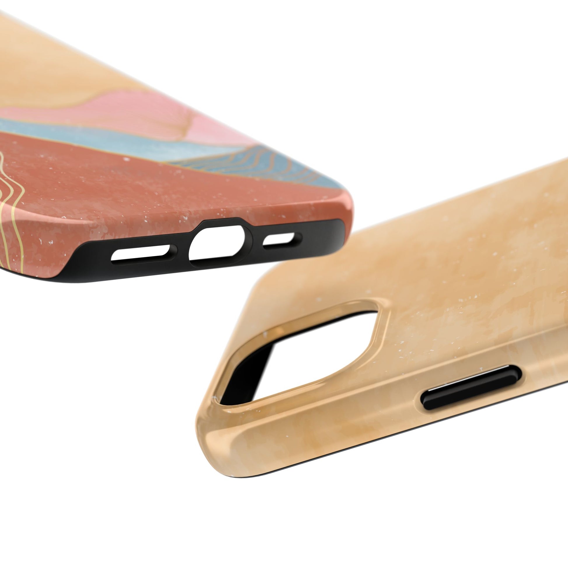 Golden Horizon Abstract Mountain Phone Case