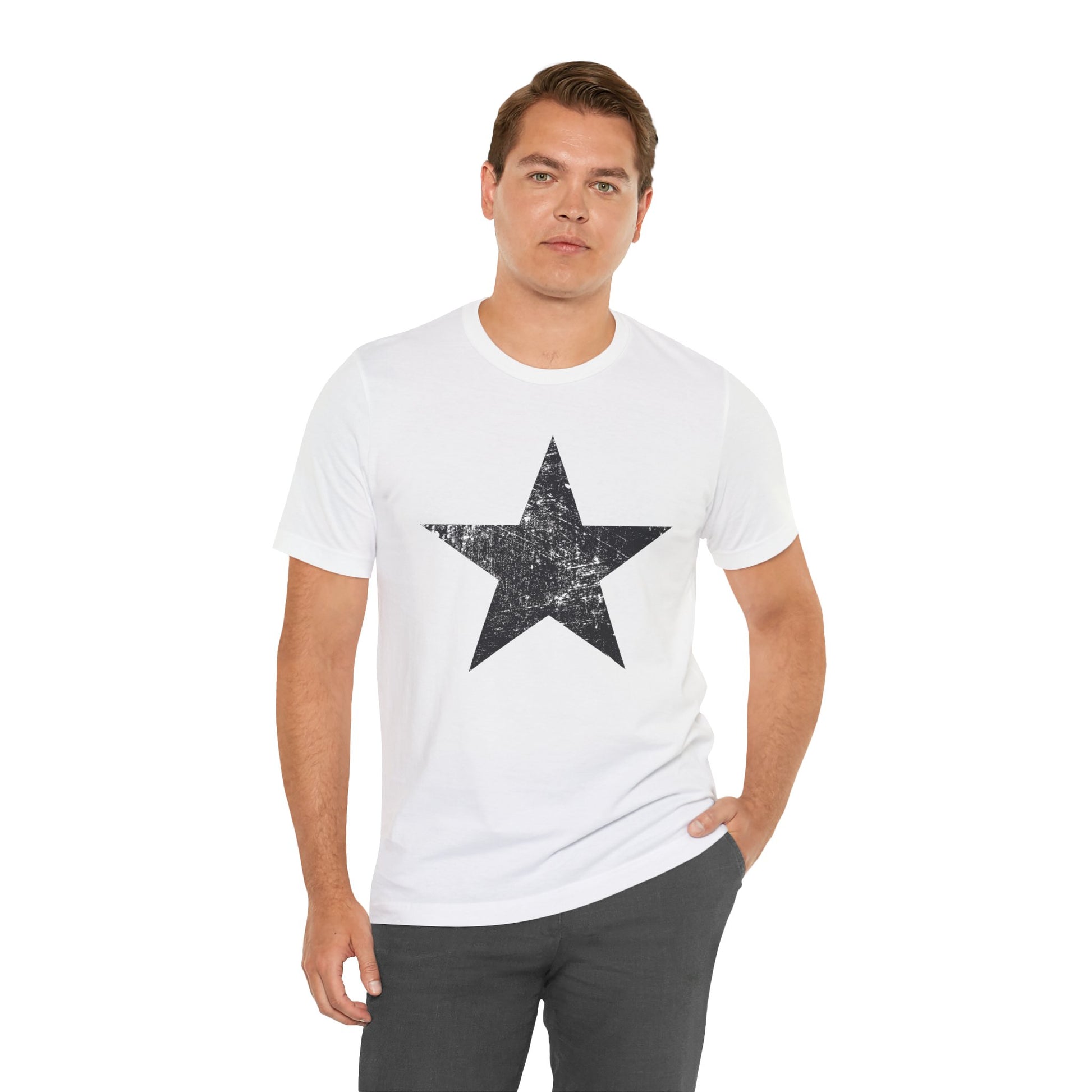 Black Distressed Star