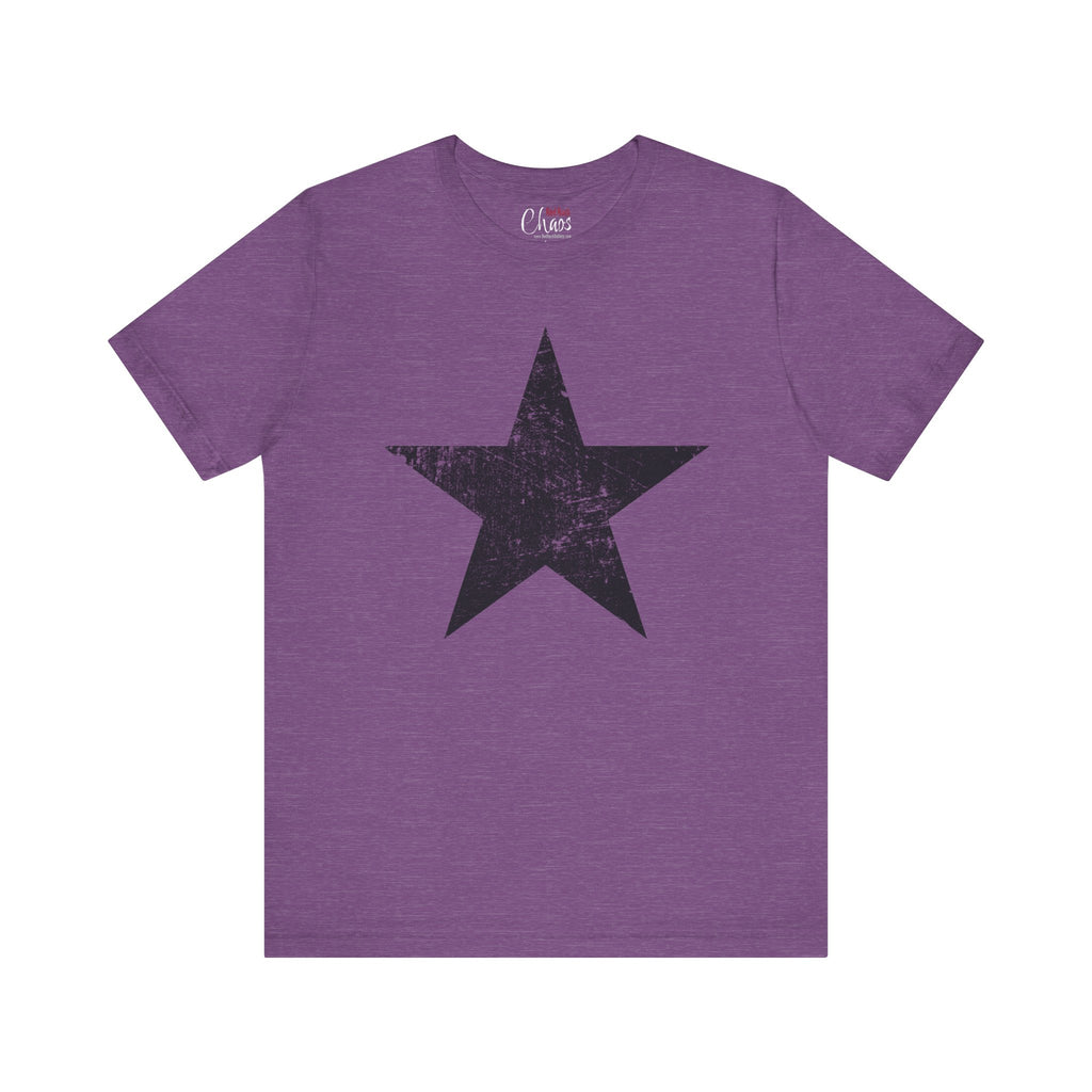 Black Distressed Star