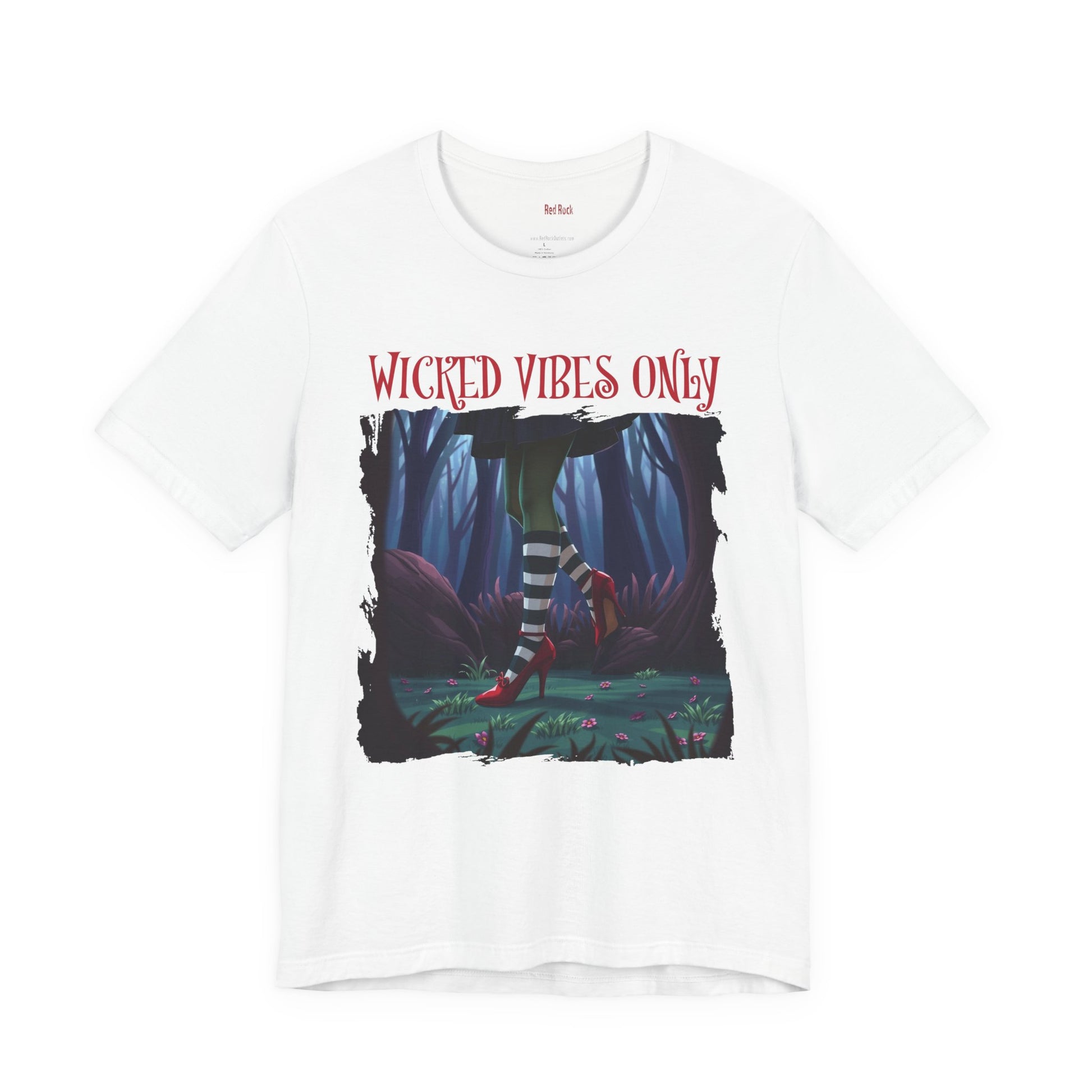 Wicked Vibes Only Distressed Witch