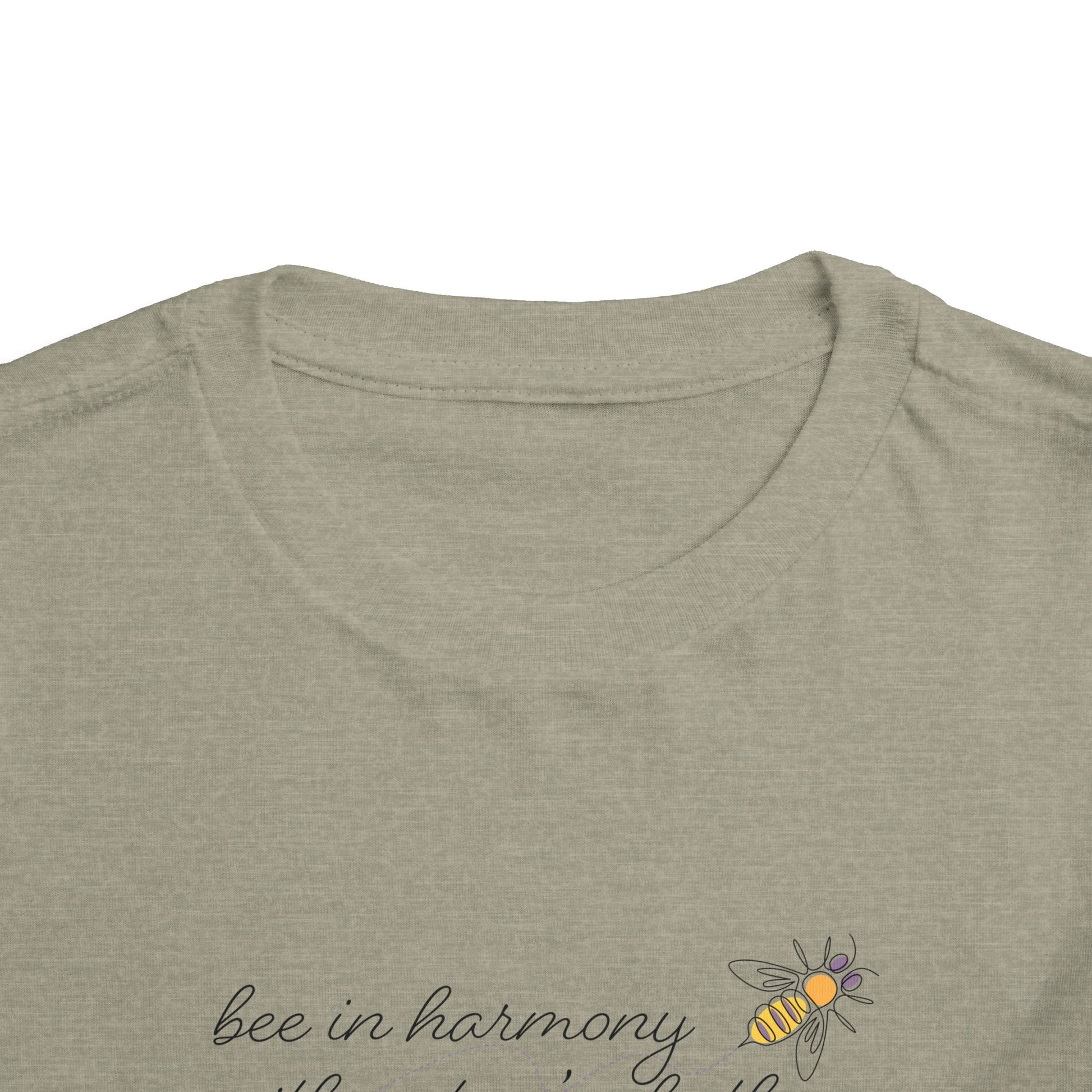 Bee in Harmony with Nature's Rhythms- Toddler Short Sleeve Tee