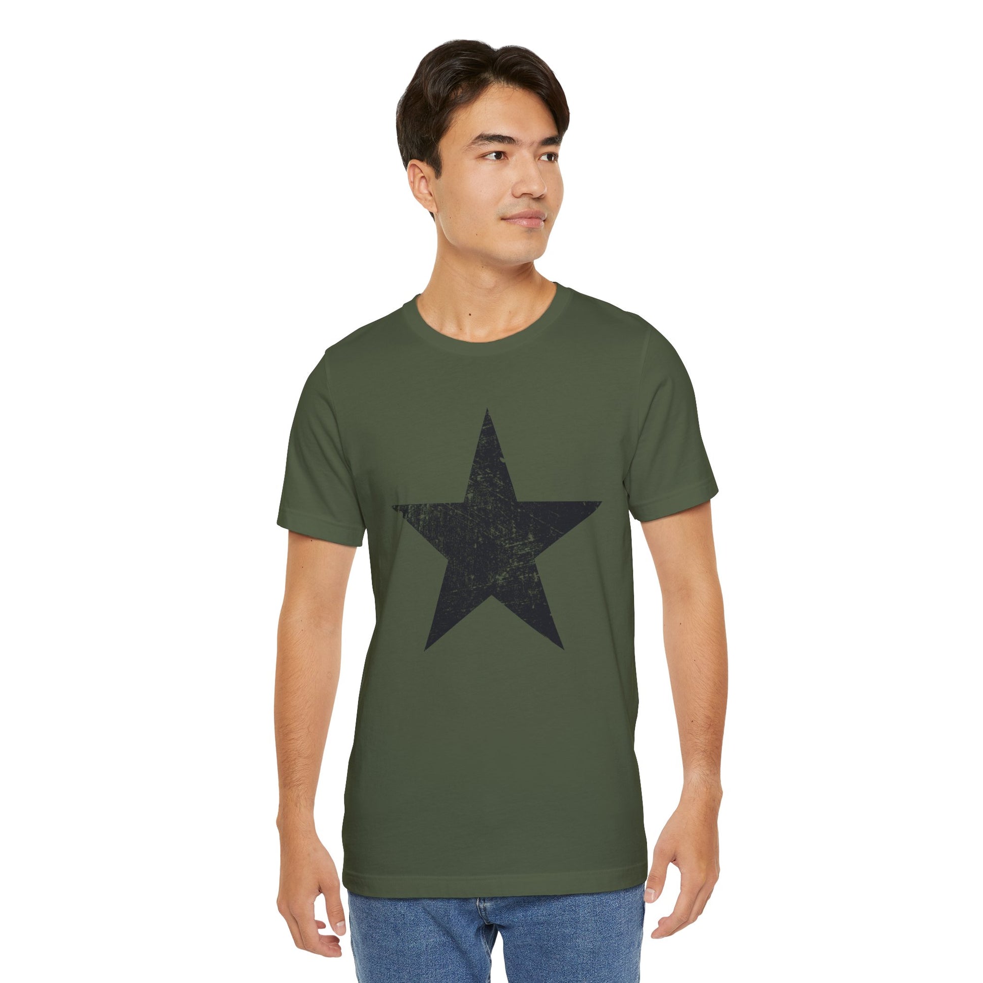 Black Distressed Star
