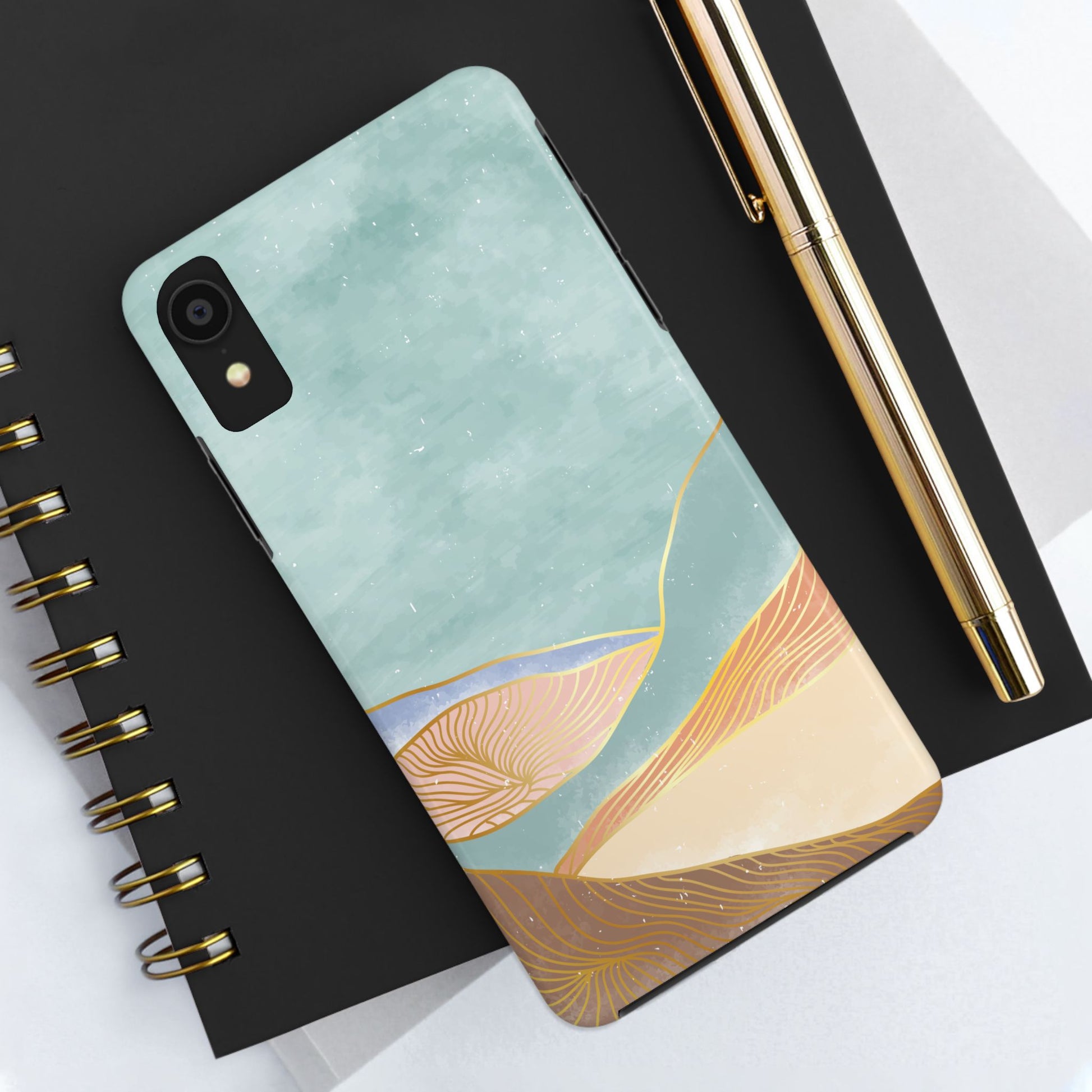 Soft Mist Abstract Mountain Cell Phone Case