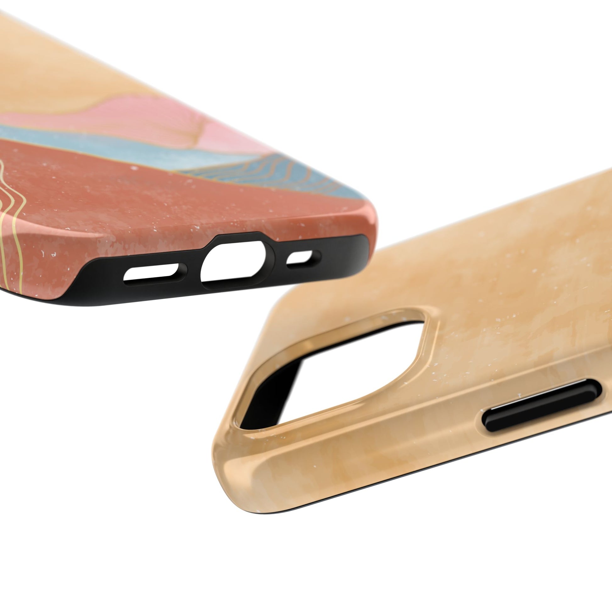 Golden Horizon Abstract Mountain Phone Case