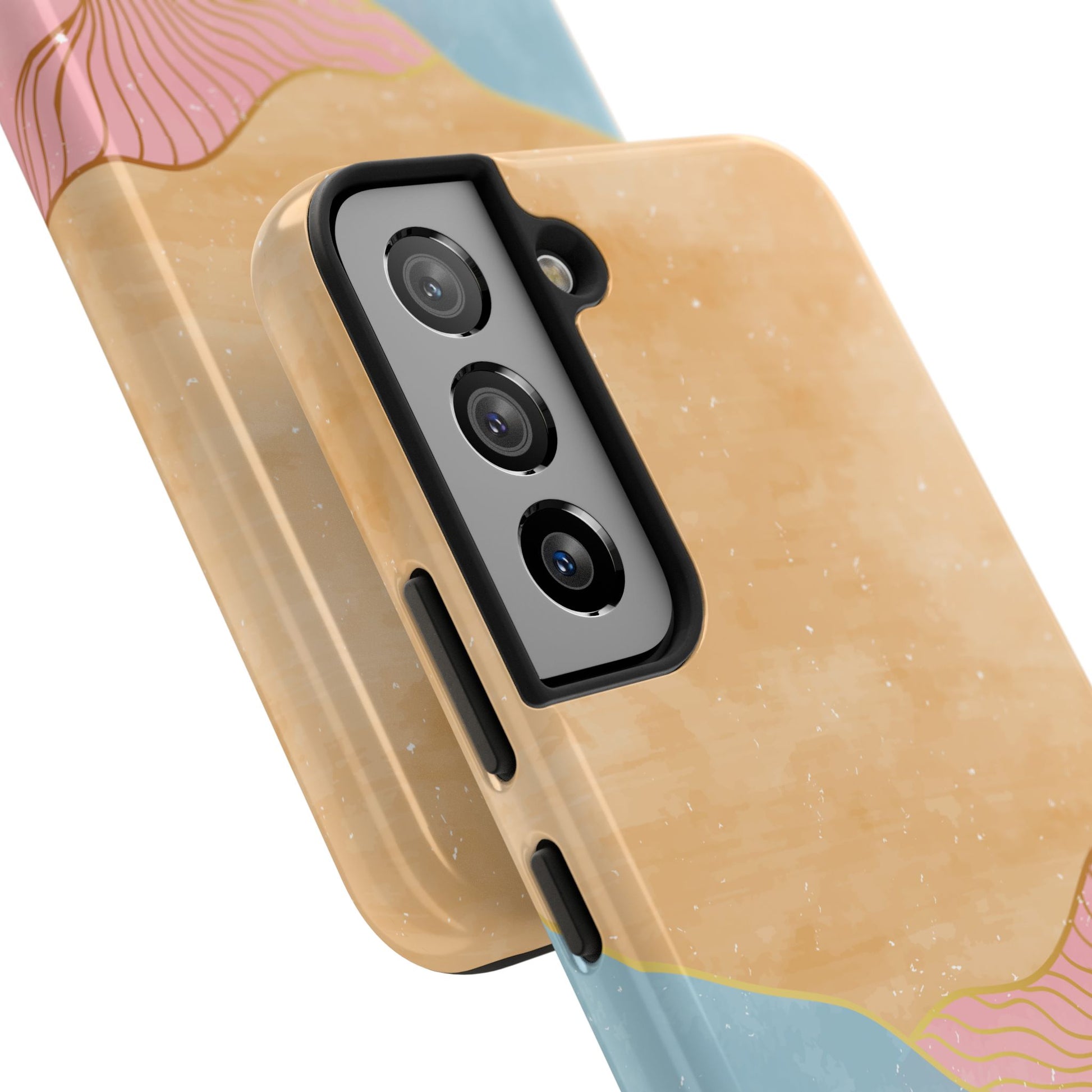 Golden Horizon Abstract Mountain Phone Case