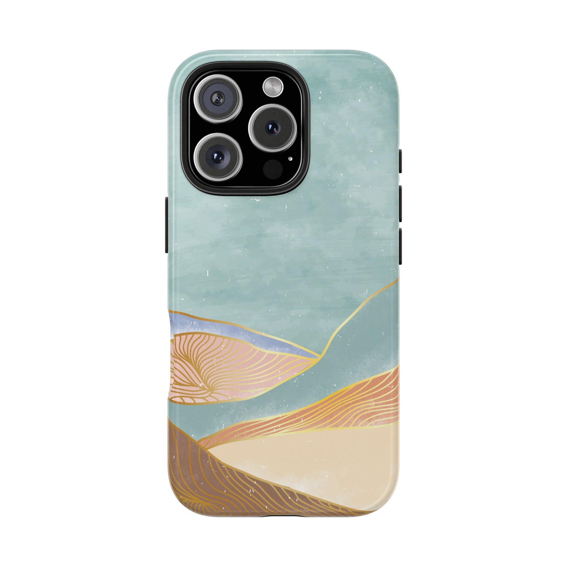 Soft Mist Abstract Mountain Cell Phone Case