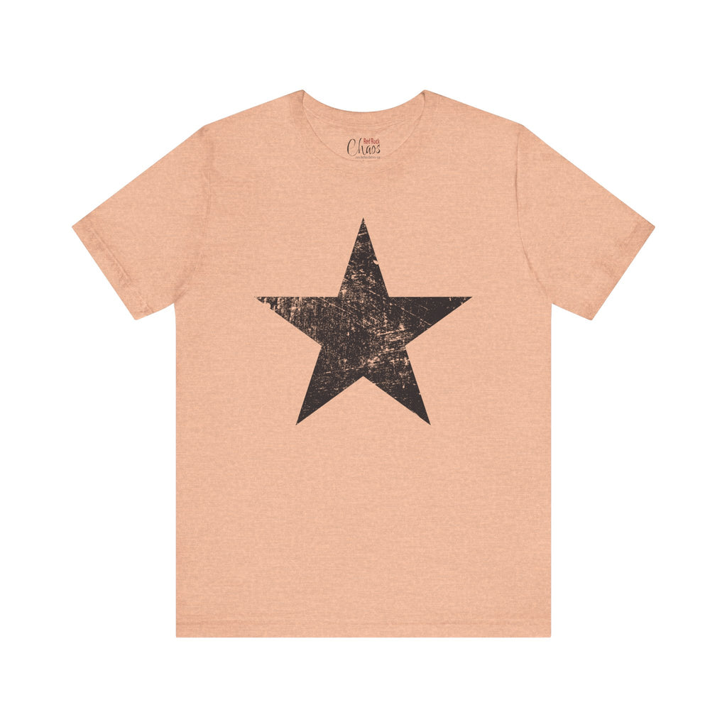 Black Distressed Star